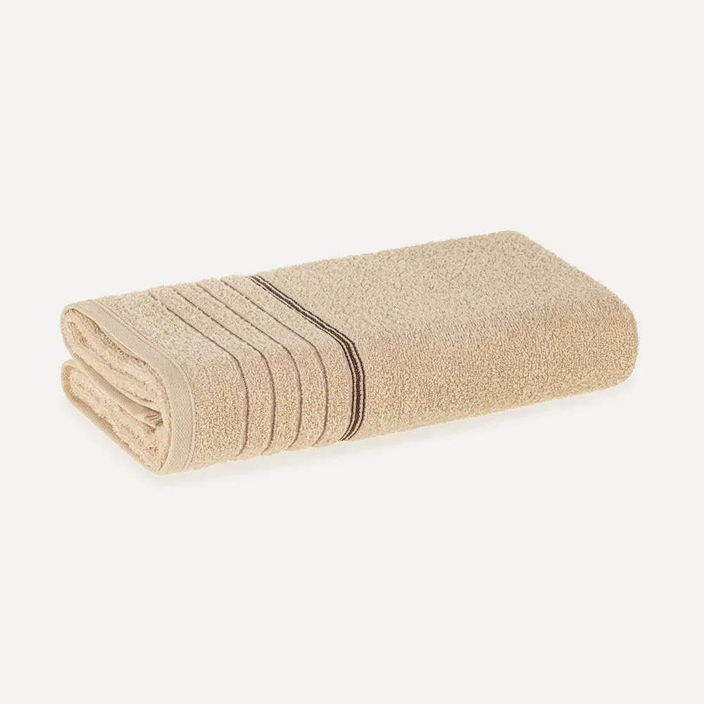 Toalha de Rosto Fio Cardado Bressan Grão / Bordô