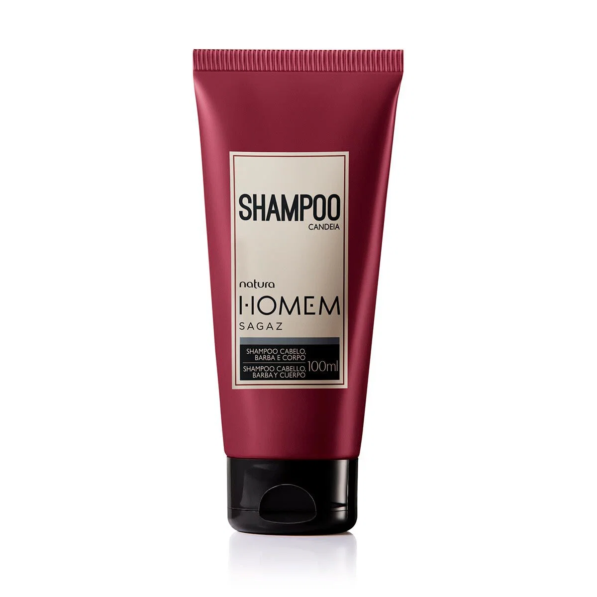 Shampoo 3 em 1 Cabelo, Barba e Corpo Natura Homem Sagaz 100 ml — imagem 1