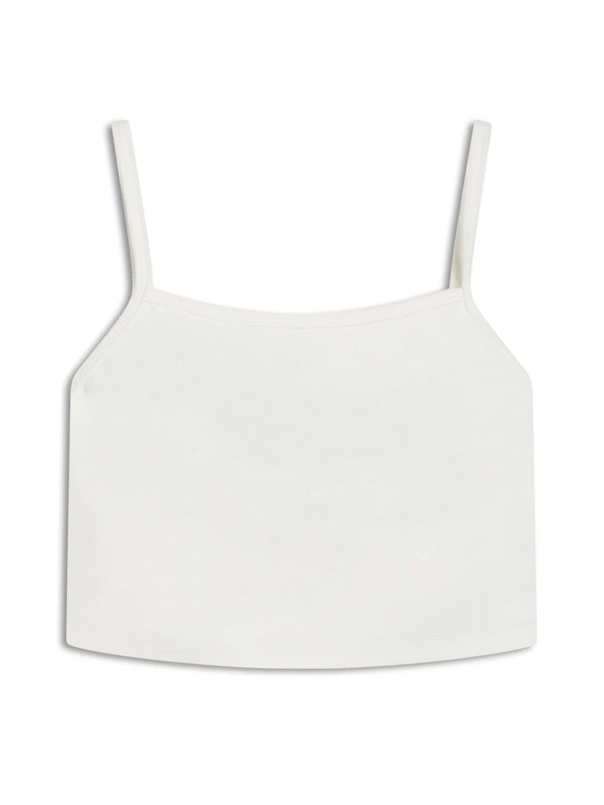 Blusa Malha Piquet Cropped Off White — imagem 1
