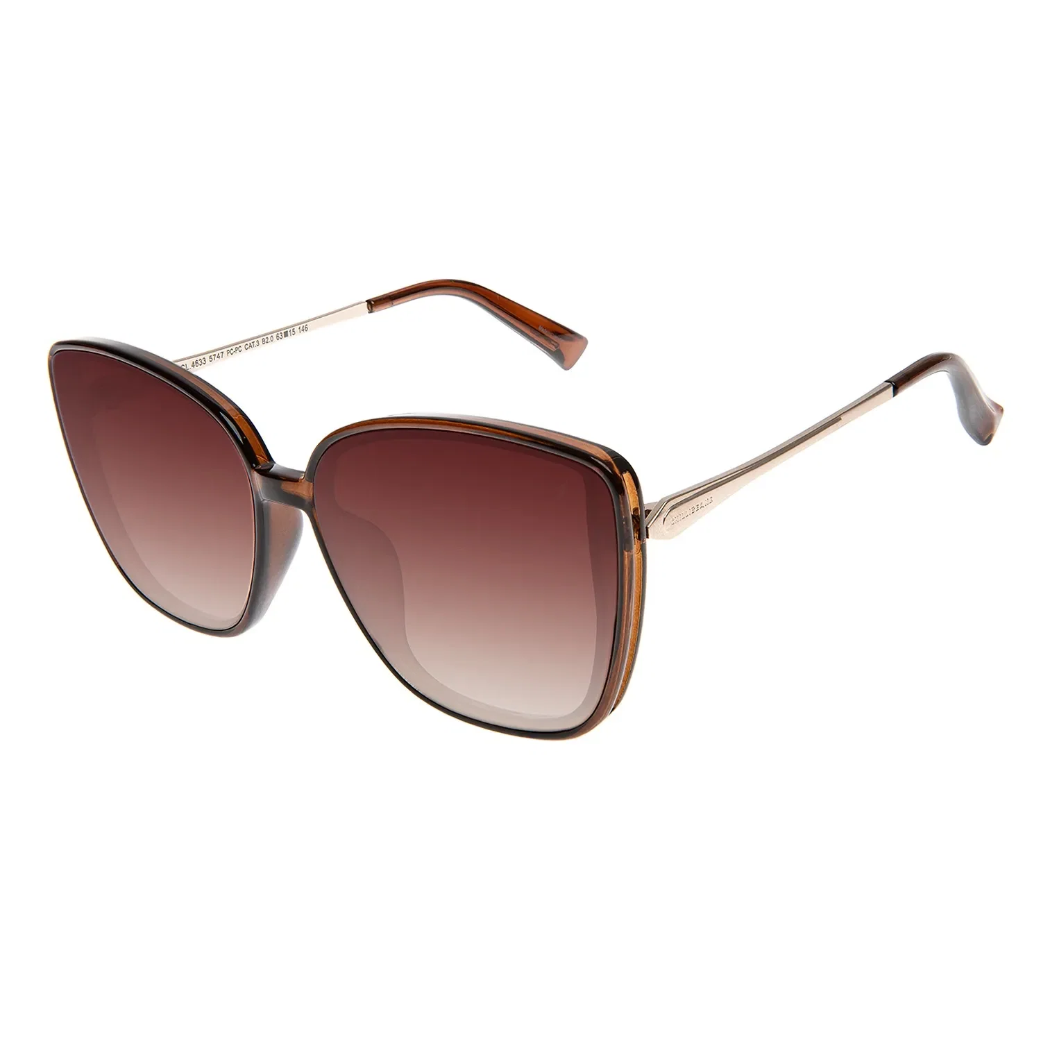 Óculos de Sol Feminino Chilli Beans Redondo Degradê Marrom