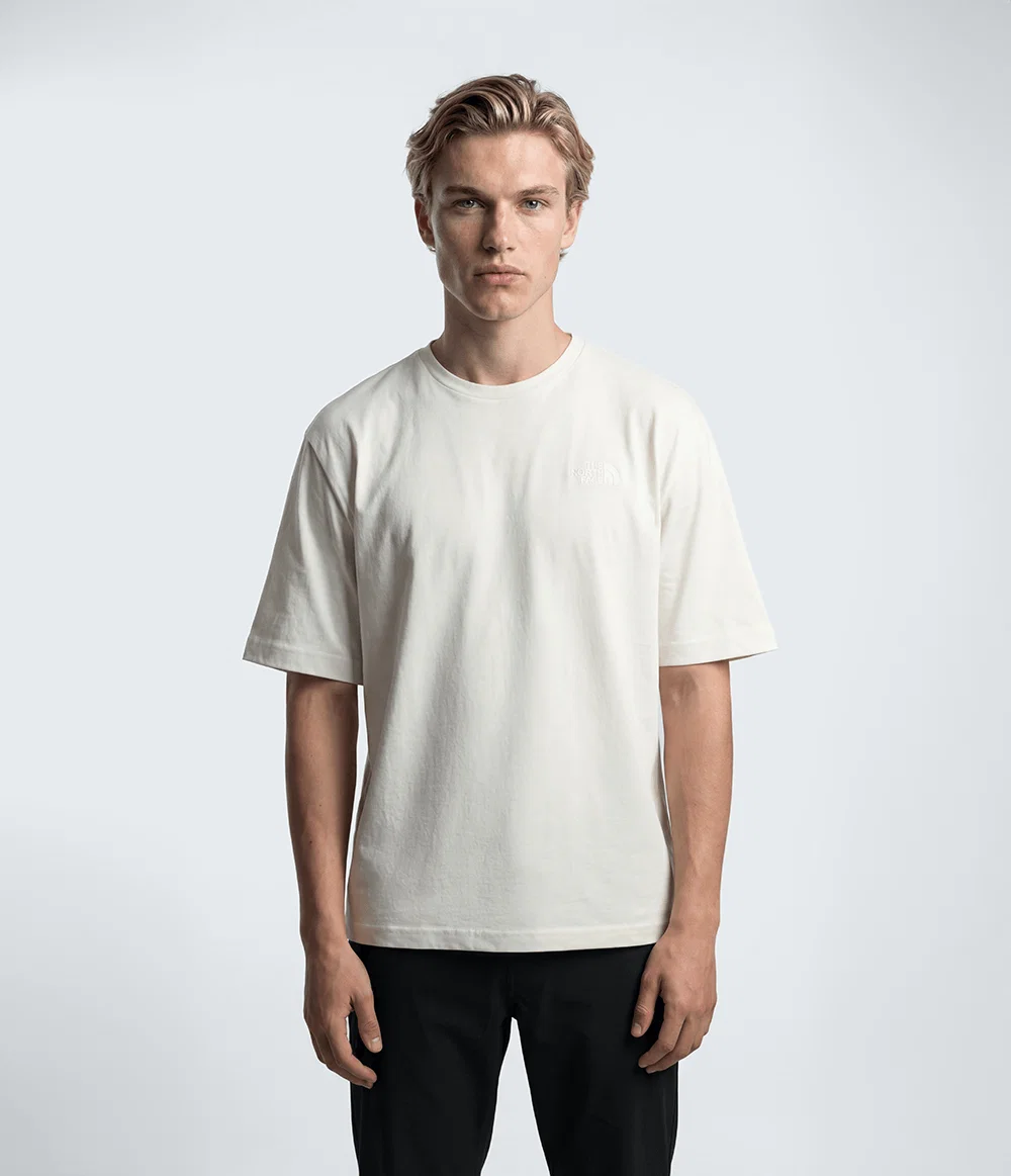 Camiseta Masculina TNF Essential Simple Dome Oversized Tee White Dune — imagem 1