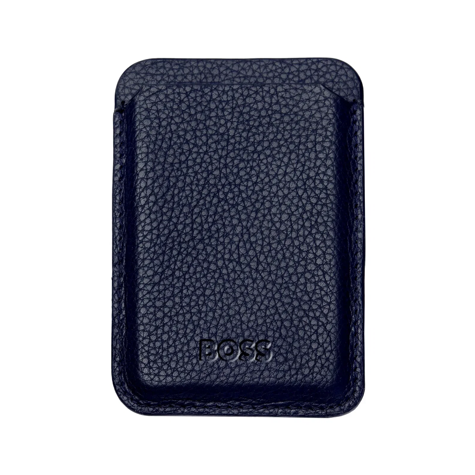 Porta Cartão Hugo Boss Couro Azul Marinho Hlj416n