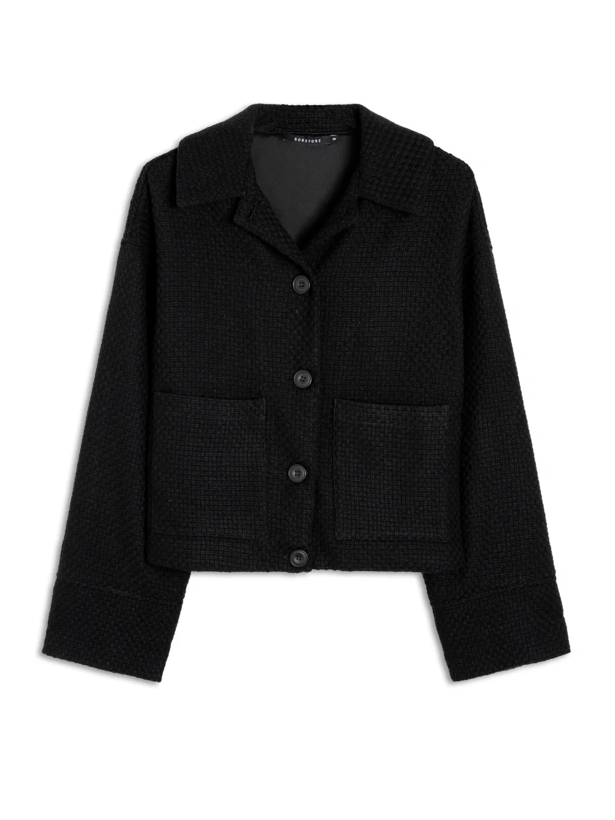 Jaqueta Tweed Checkred Preto — imagem 1