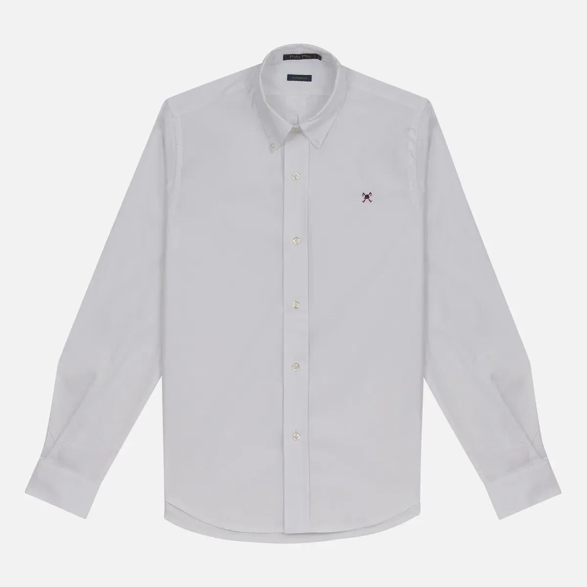 Camisa Cotton Flex Button-Down Manga Longa