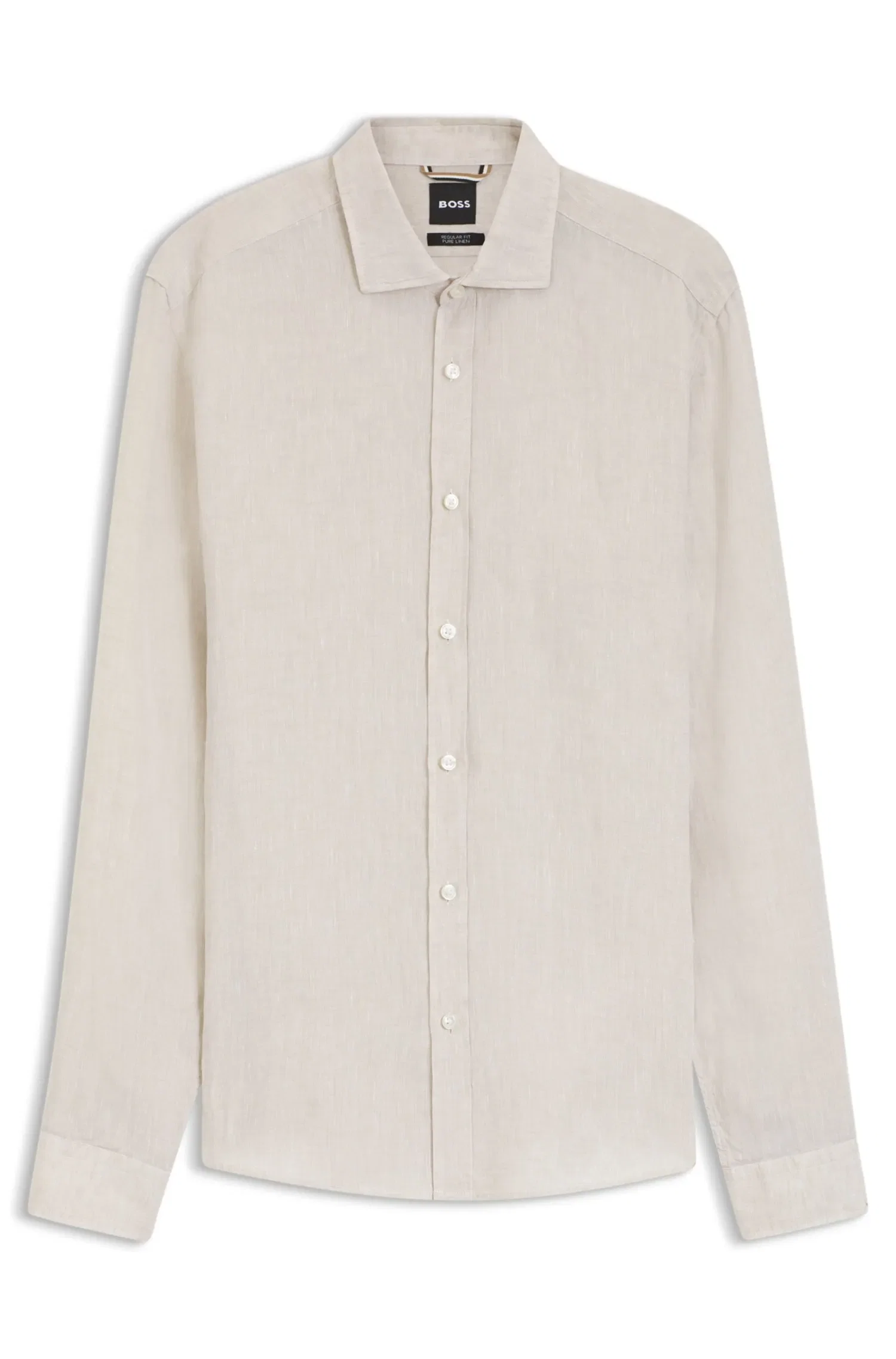 Camisa Regular Fit Em Linho Lavado