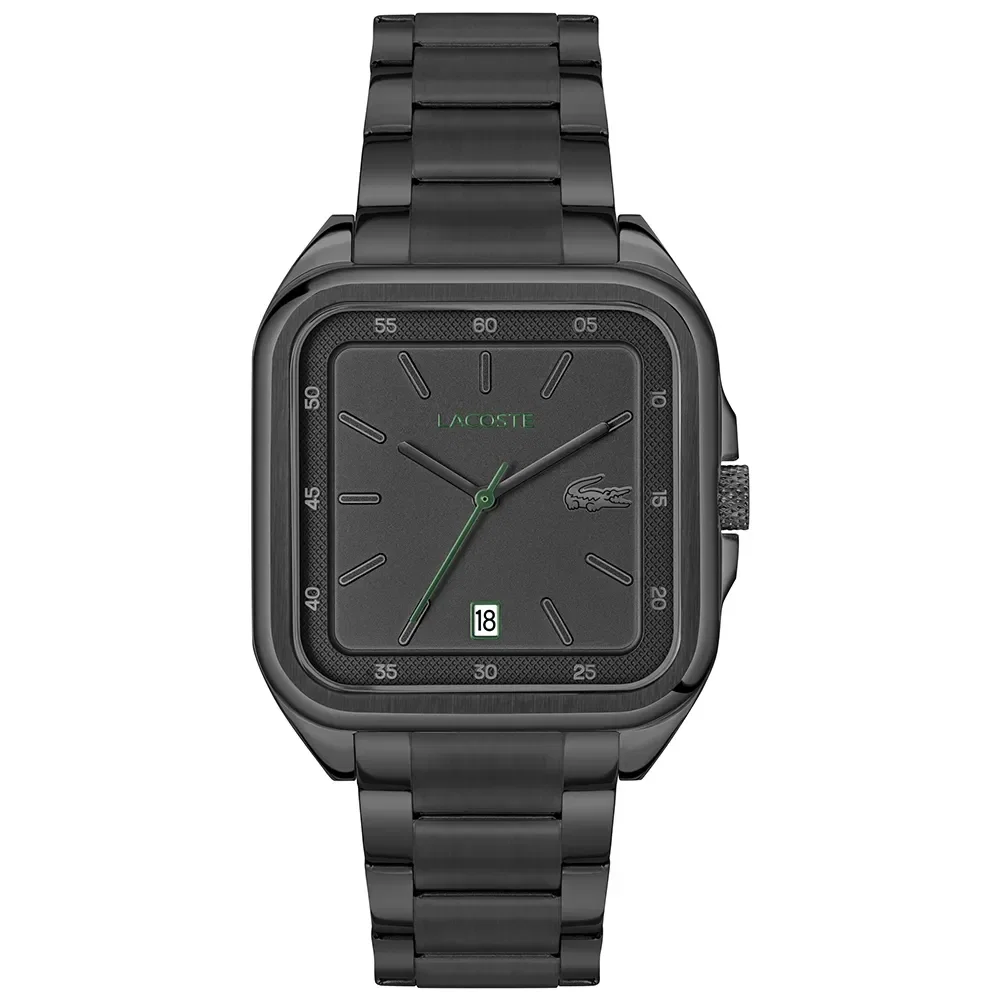 Relógio Lacoste 12.12 Masculino em Aço Preto 2011461