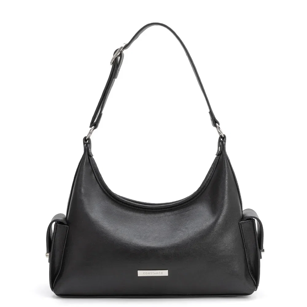Bolsa Hobo Bolsos Laterais Preta