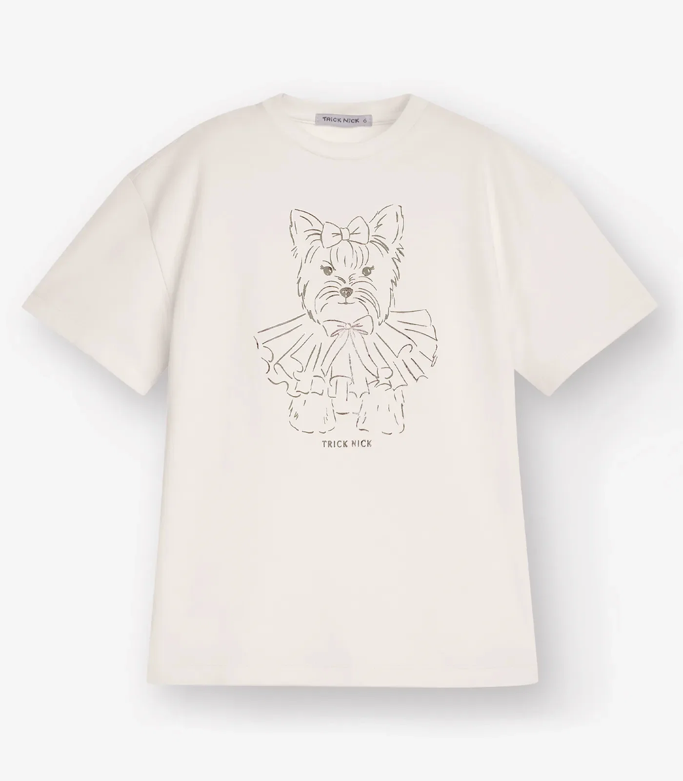 Camiseta Meia Malha Trick Nick Bege