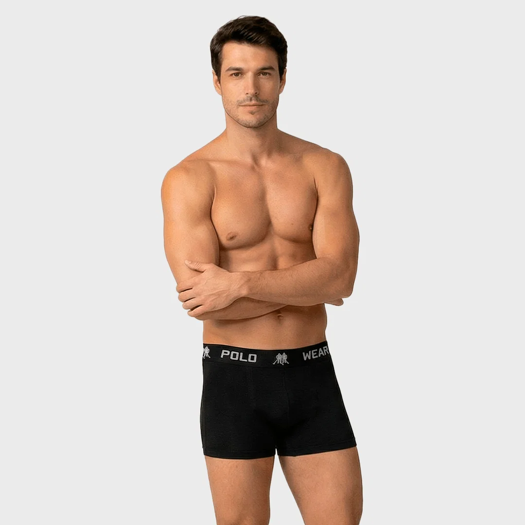 Cueca Boxer Polo Wear Basic Microfibra