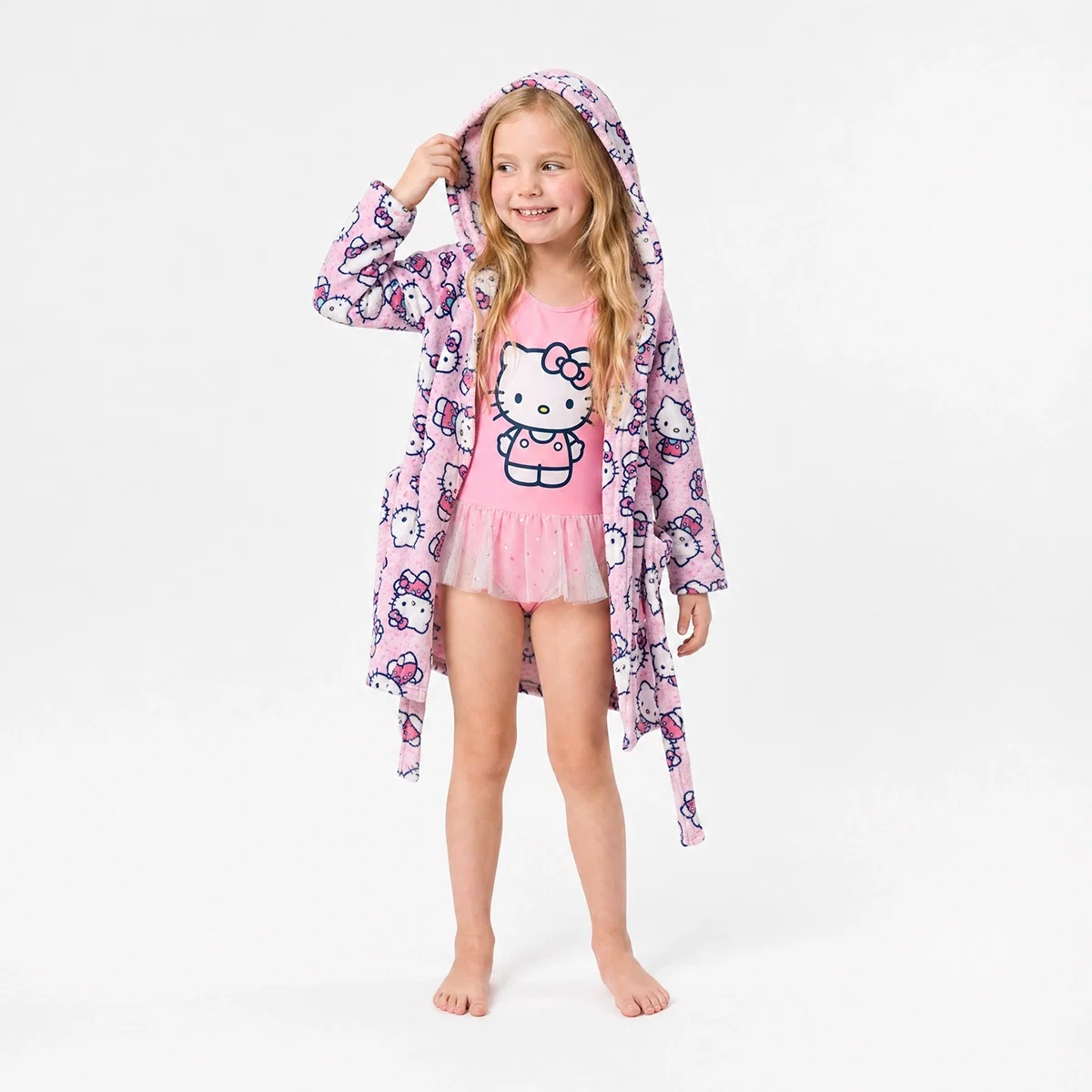 Roupão Kids Hello Kitty Atoalhado Tip Top