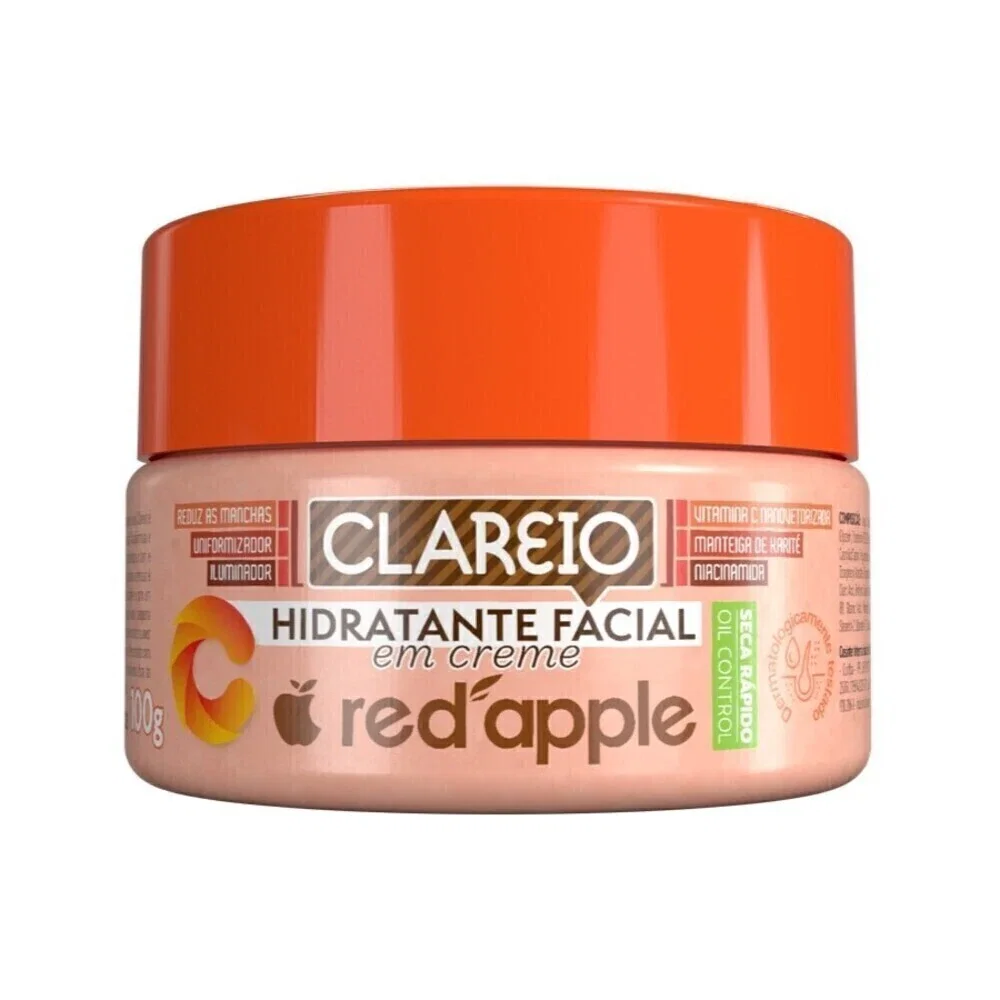 Hidratante Facial Red Apple Creme Clareio 100g