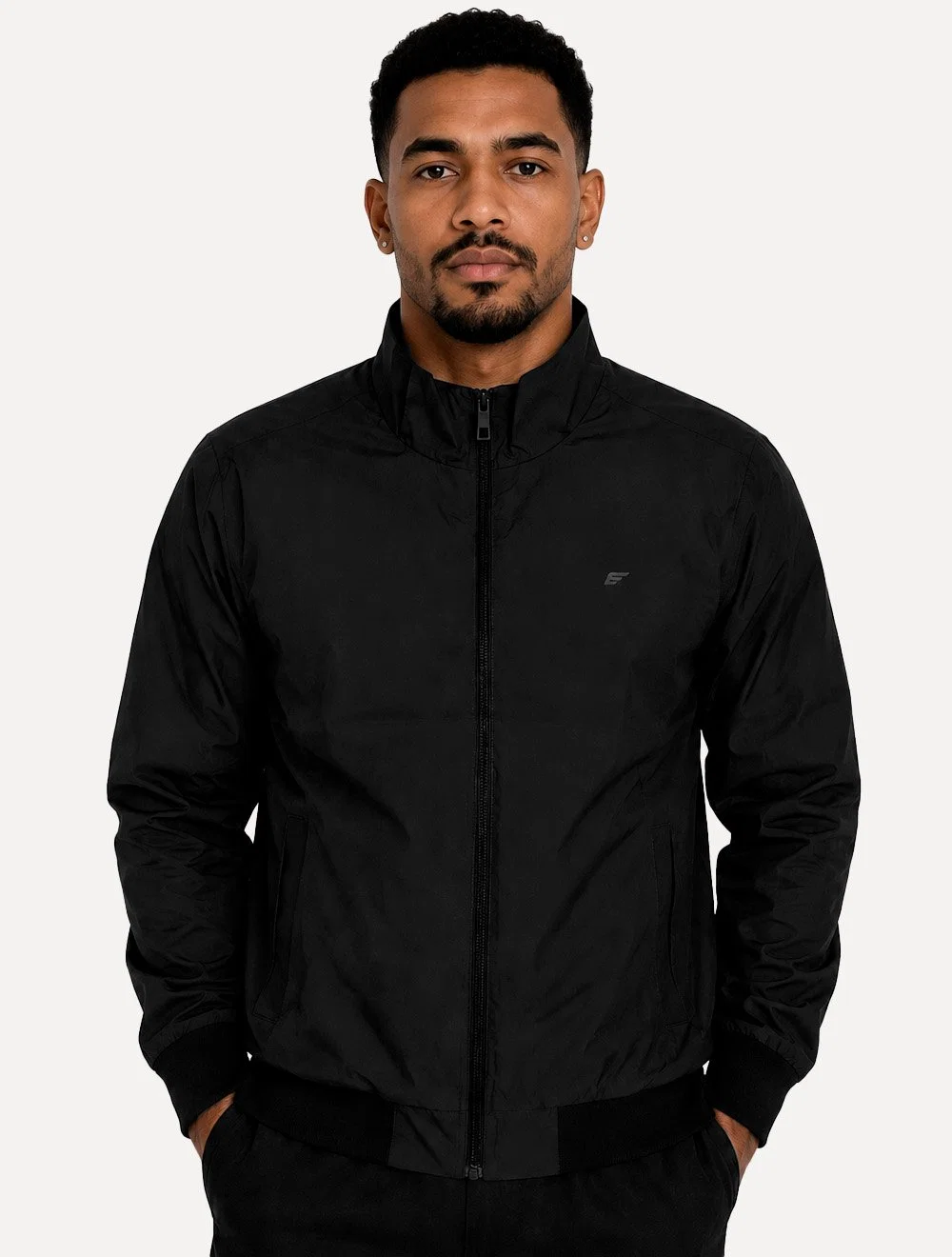 Jaqueta Ellus Masculina Tech Bomber Preta — imagem 1