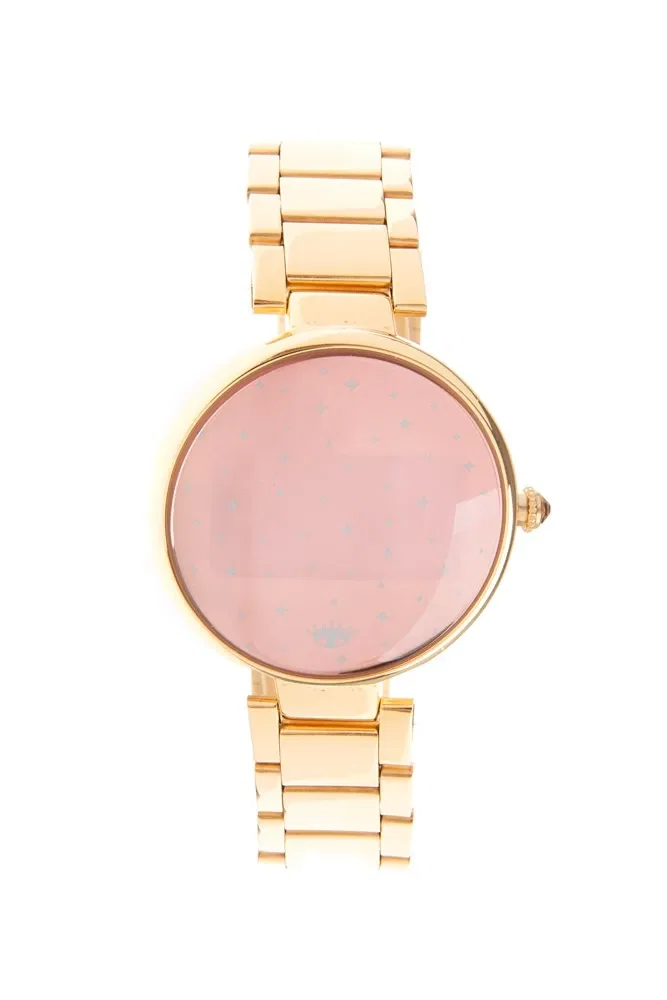 Relógio Digital Feminino Crystal Metal Dourado