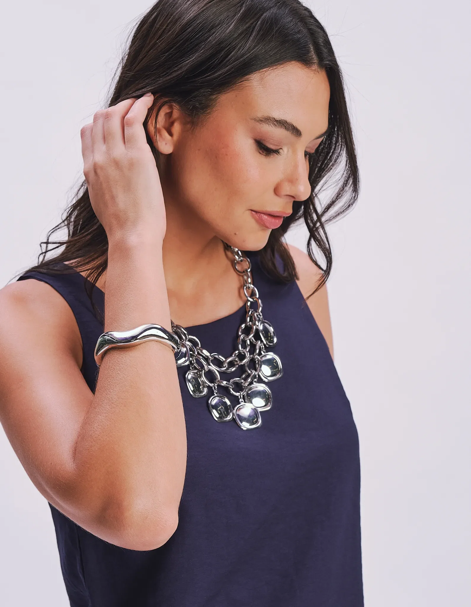 Bracelete Irregular - Niquel