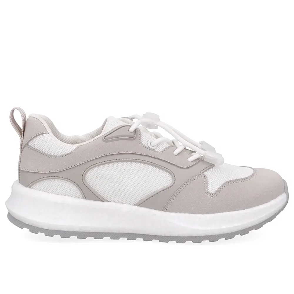 Tênis Poofy Tecido Off White Cadarço Elástico — imagem 1