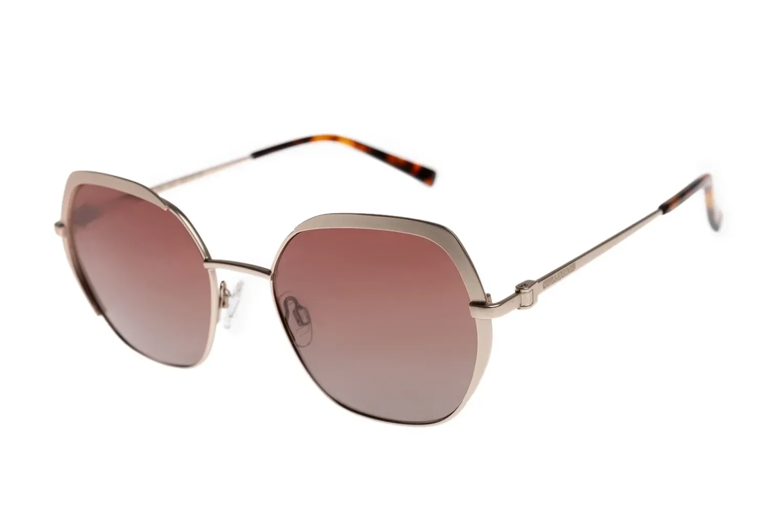 Óculos de Sol Feminino Chilli Beans Metal Redondo Polarizado Dourado
