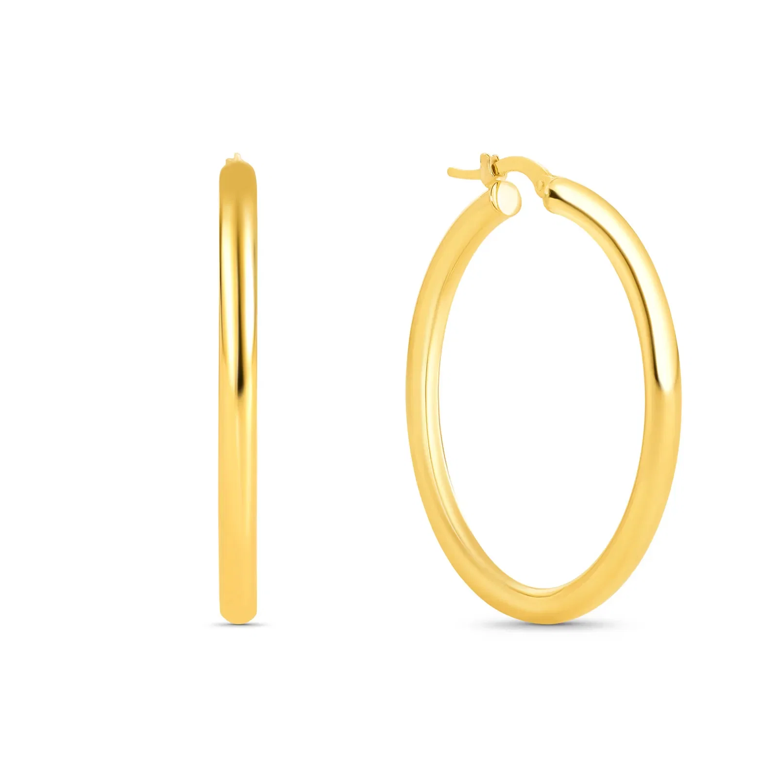Argola Oca em Ouro Amarelo 18k, 30mm — imagem 1