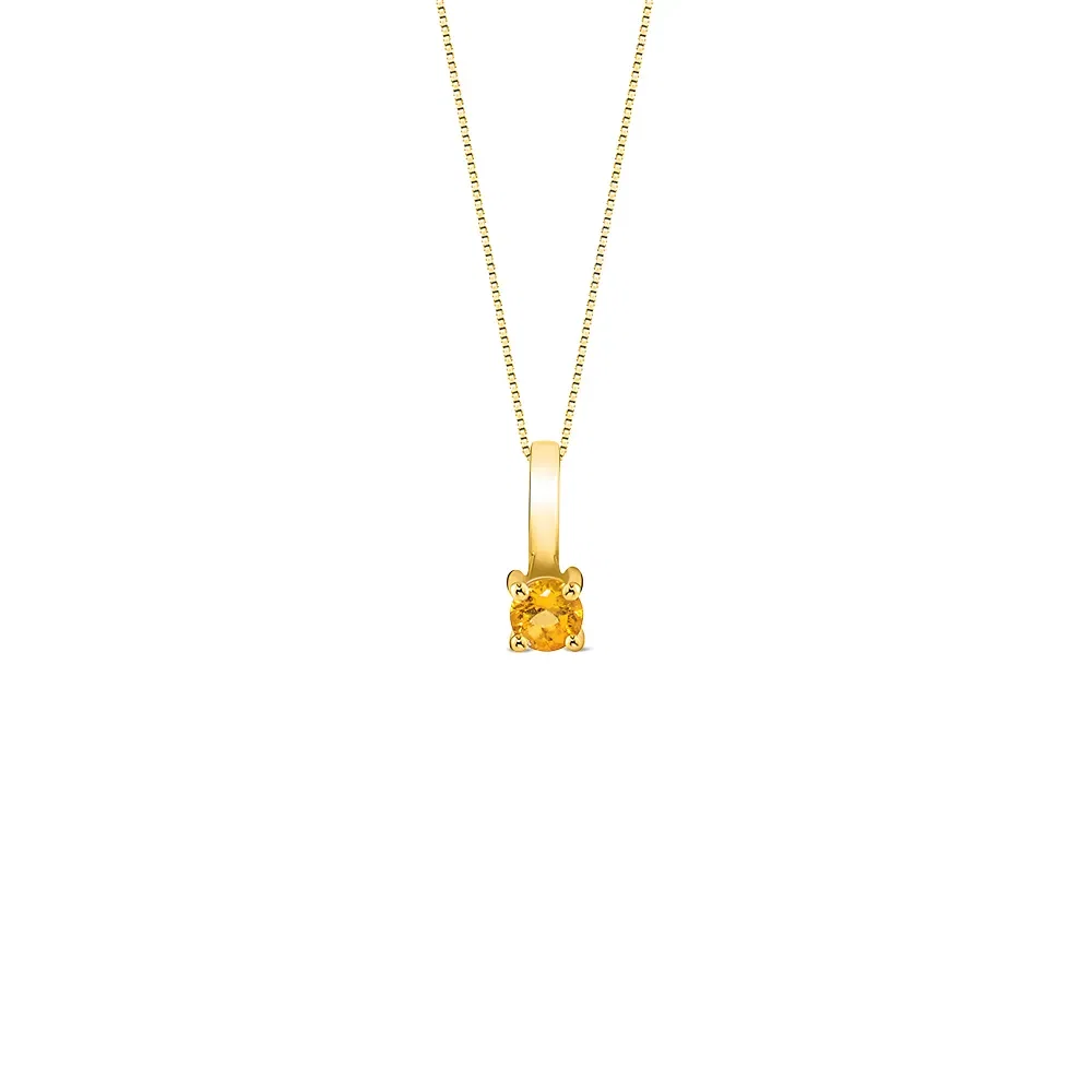Pingente Cores em Ouro Amarelo 18k com Citrino, 8mm — imagem 1
