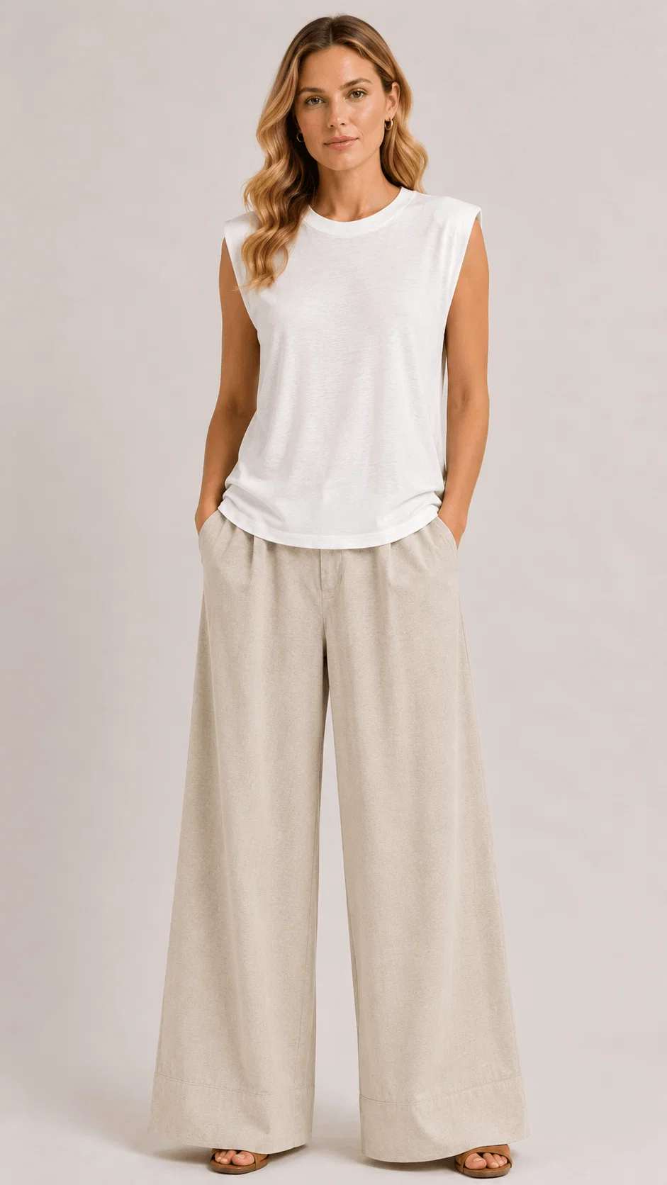Blusa Muscle Tee Ombreira - Off White — imagem 1