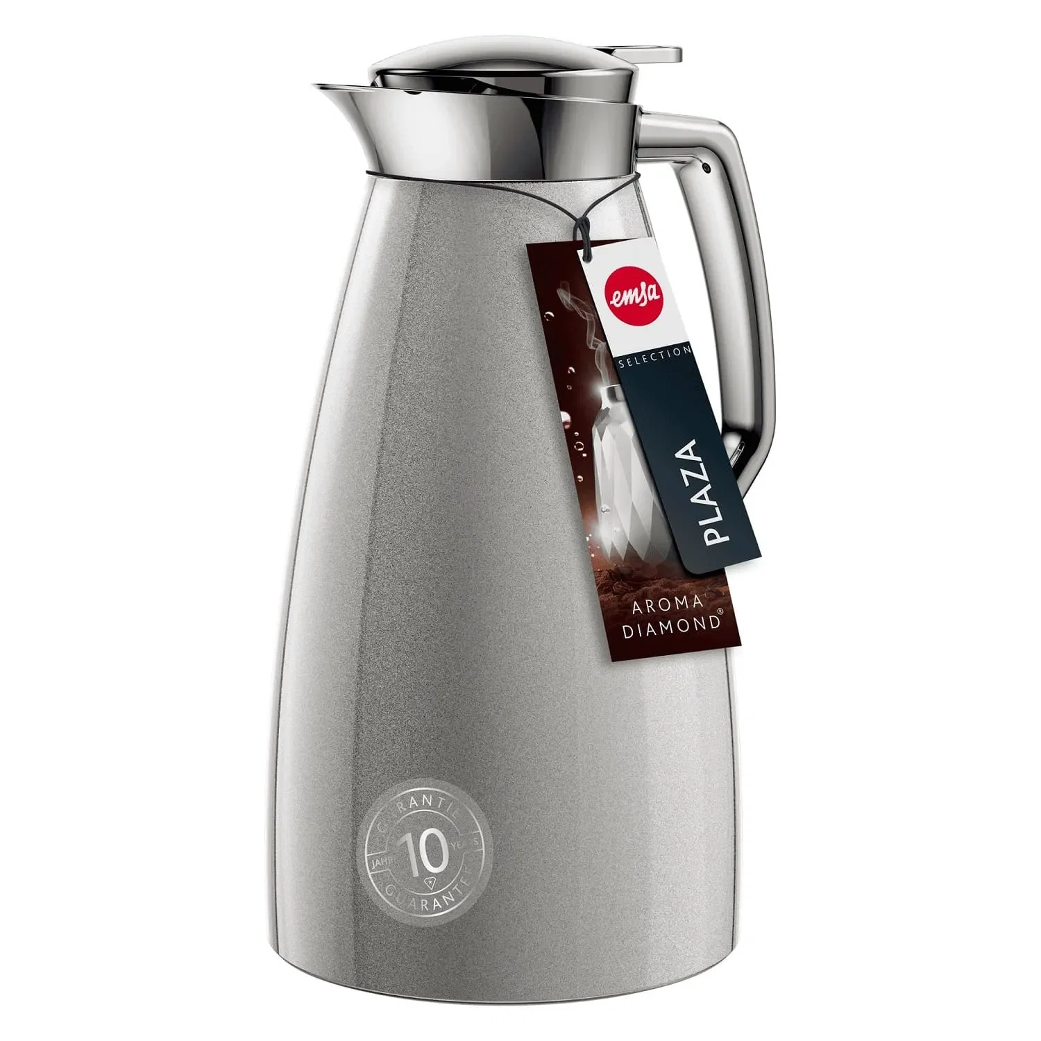 Garrafa Térmica Plaza Quick TIP 1L Emsa Cinza — imagem 1