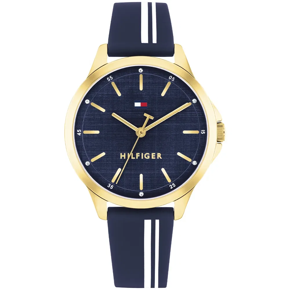 Relógio Tommy Hilfiger Chloe Feminino em Silicone Azul 1782824