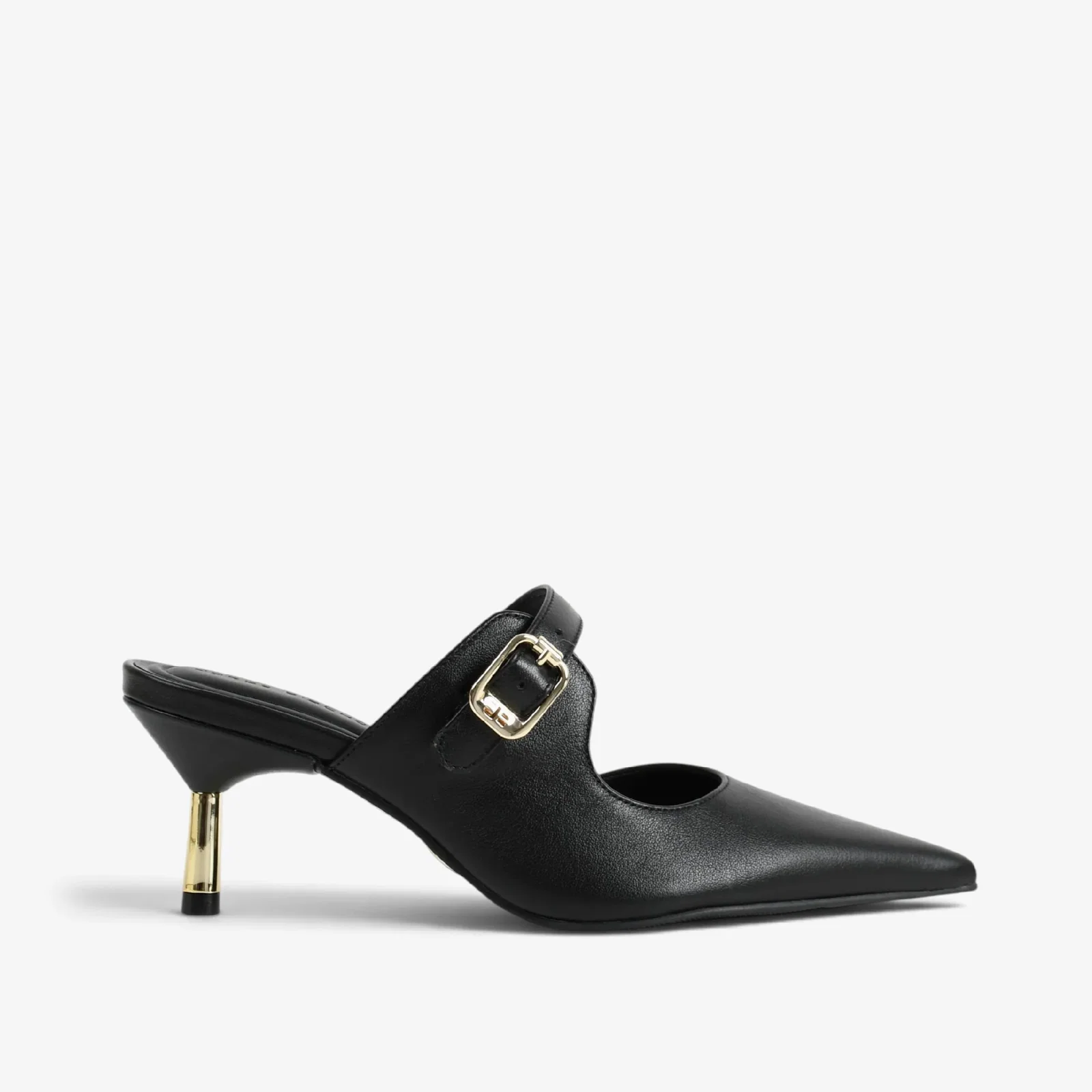 Mule Preto Couro