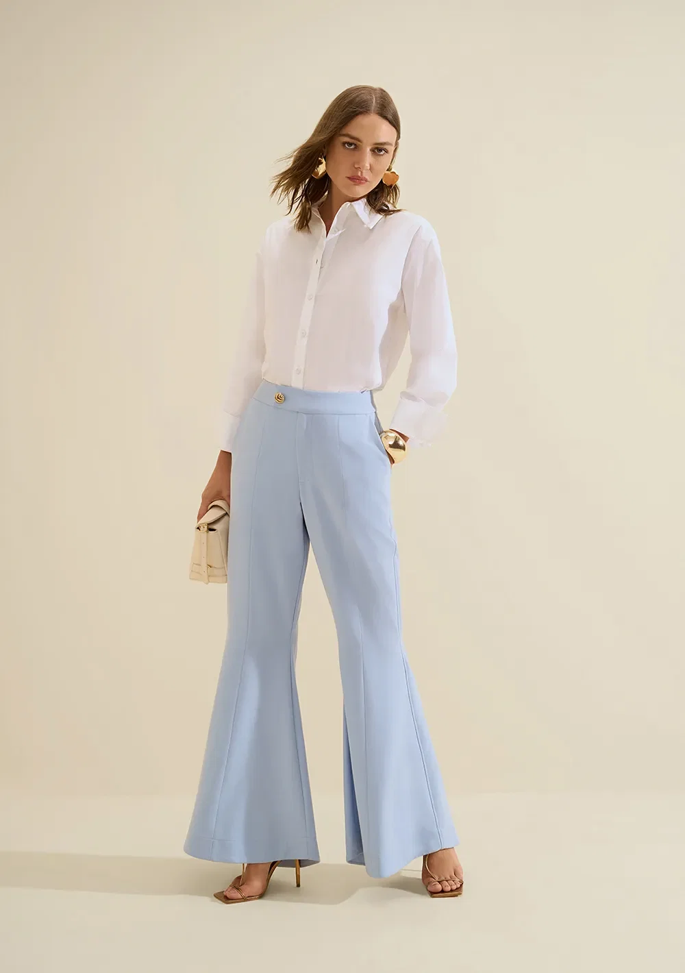 Calça Flare Origem Azul Escuro