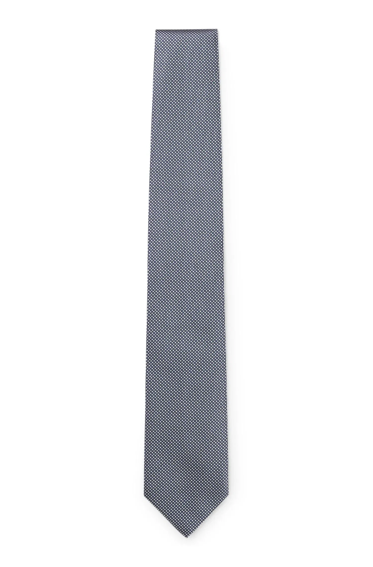 Gravata Em Jacquard De Seda Com Micropadrão