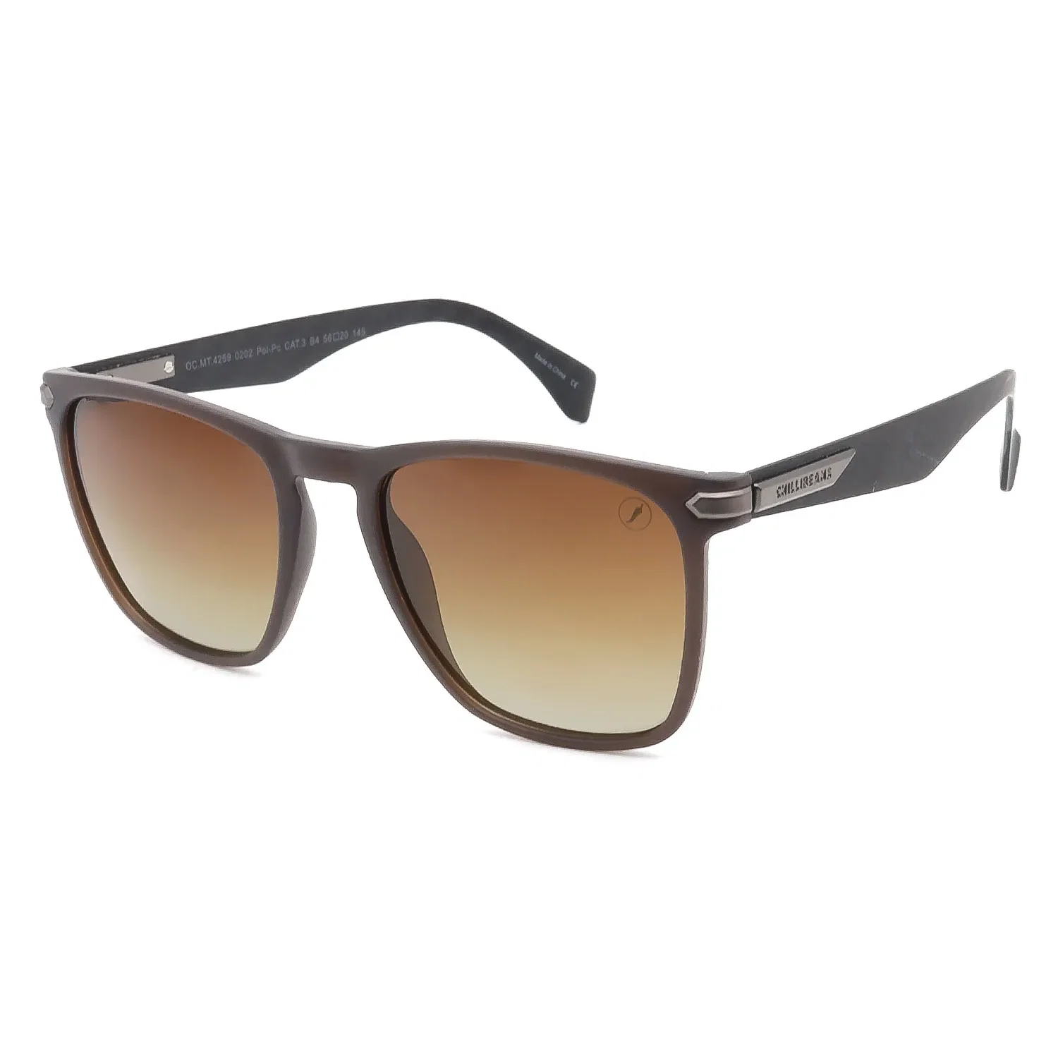 Óculos de Sol Masculino Chilli Beans Quadrado Polarizado Marrom — imagem 1