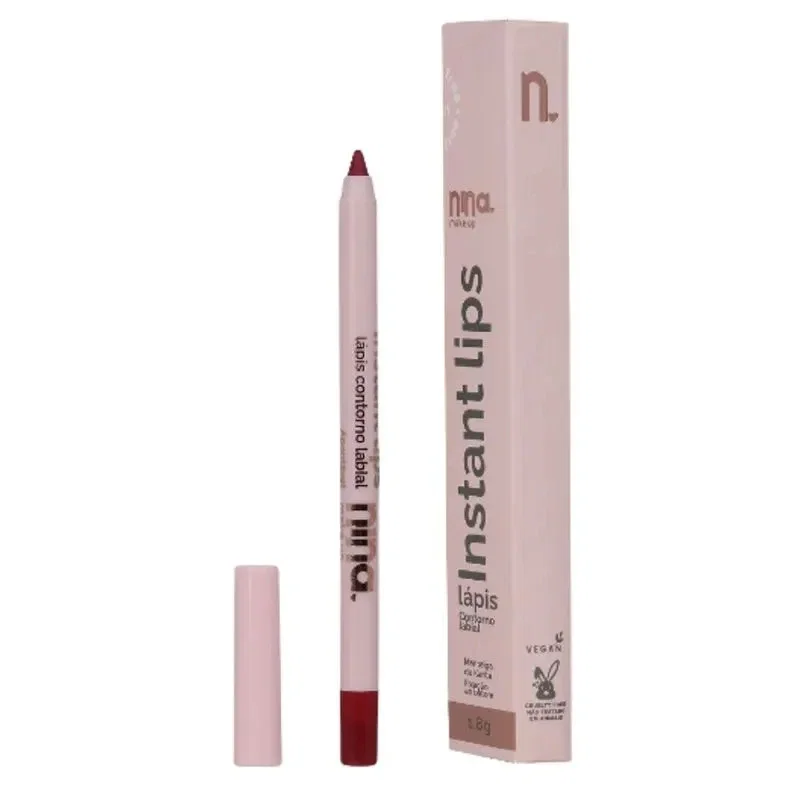 Lápis para Contorno Labial Nina Makeup Instant Lips Rubi