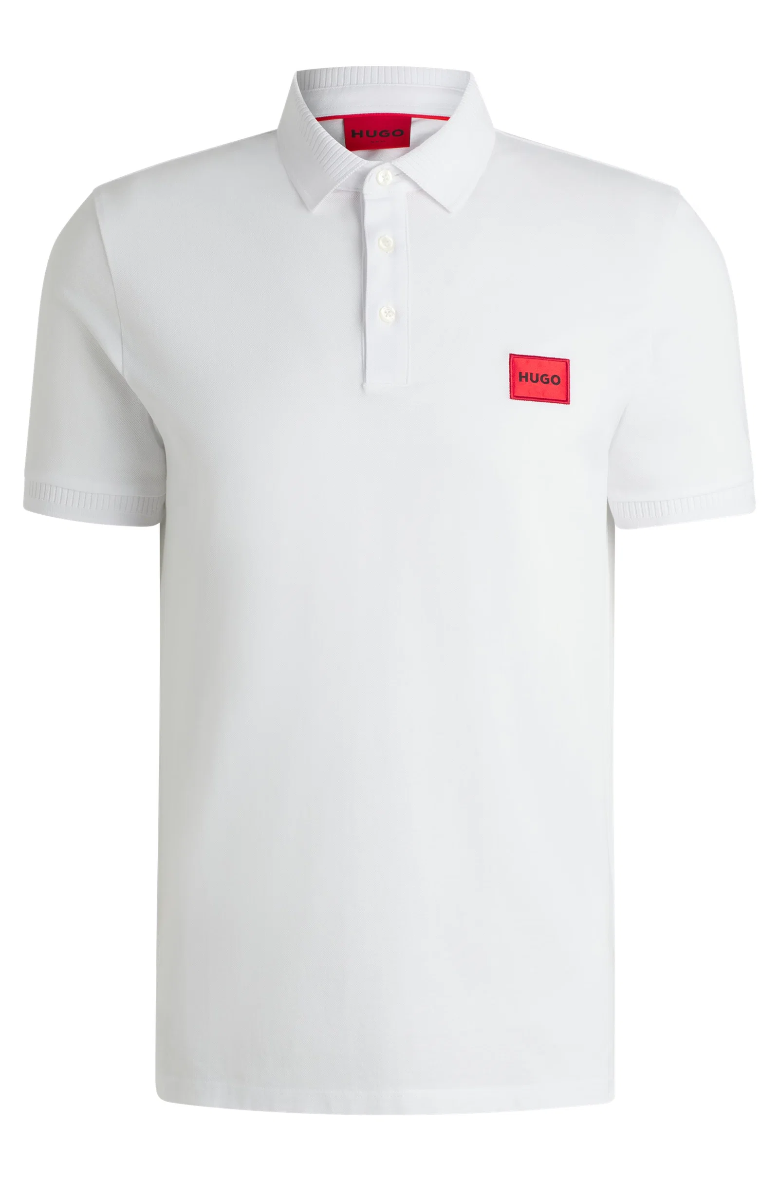 Polo Slim Fit Em Algodão Piqué Com Logo