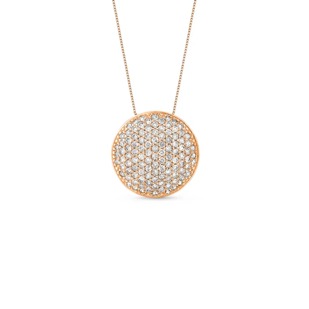 Pingente Glow em Ouro Rosé 18k com Diamantes, 14.5mm — imagem 1