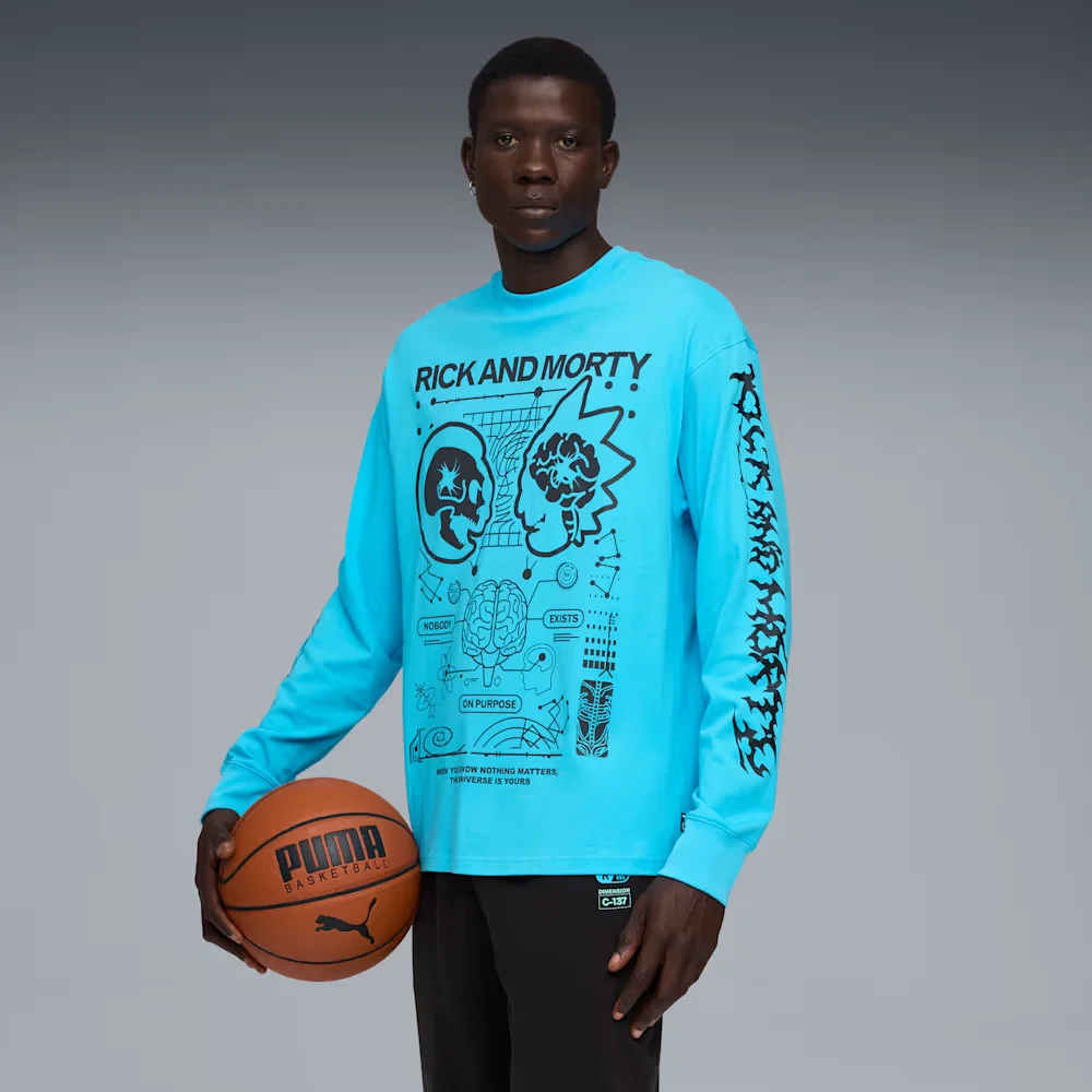 Camiseta Manga Longa Puma x RICK AND MORTY Masculina — imagem 1