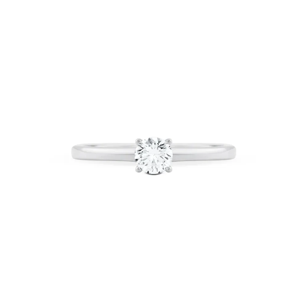 Anel Solitário Classic em Ouro Branco 18k com 0,25ct de Diamante — imagem 1