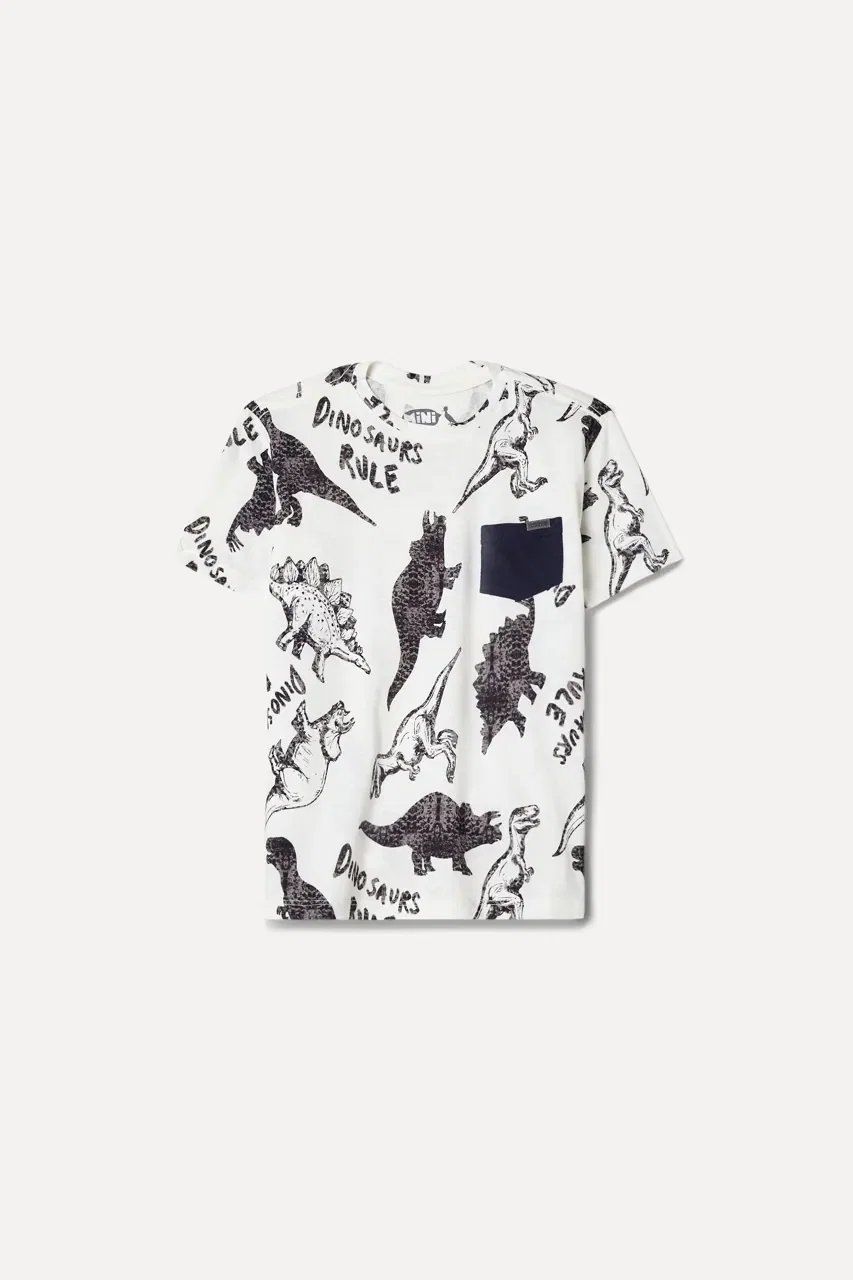 Camiseta Mini Sm Fullprint Dinosaurs Rul