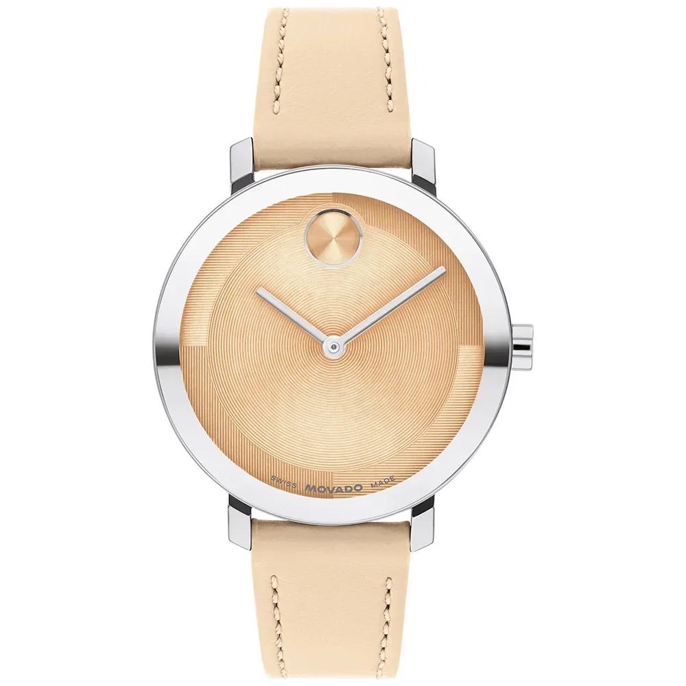 Relógio Movado Feminino em Couro Laranja - 3601262