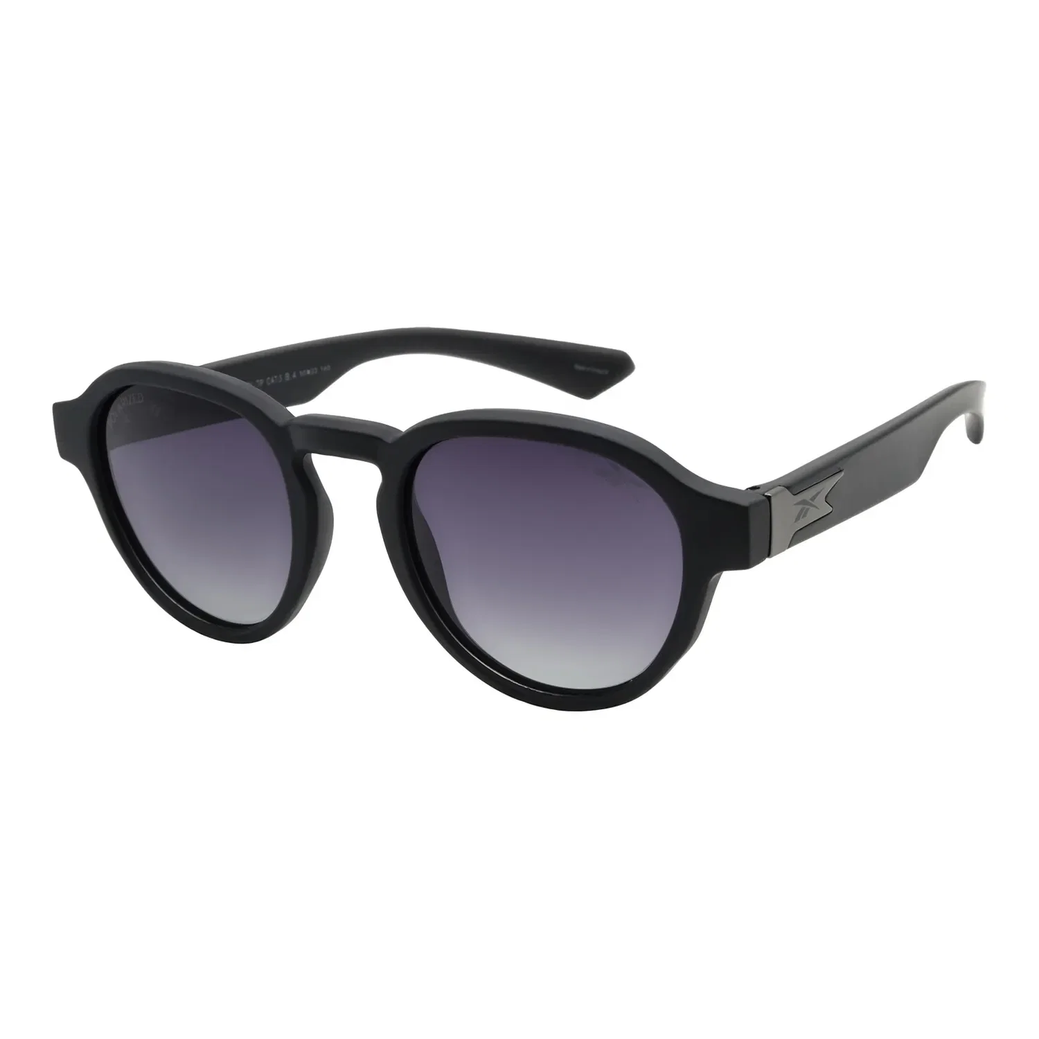 Óculos de Sol Masculino Reebok Redondo Polarizado Degradê Preto — imagem 1