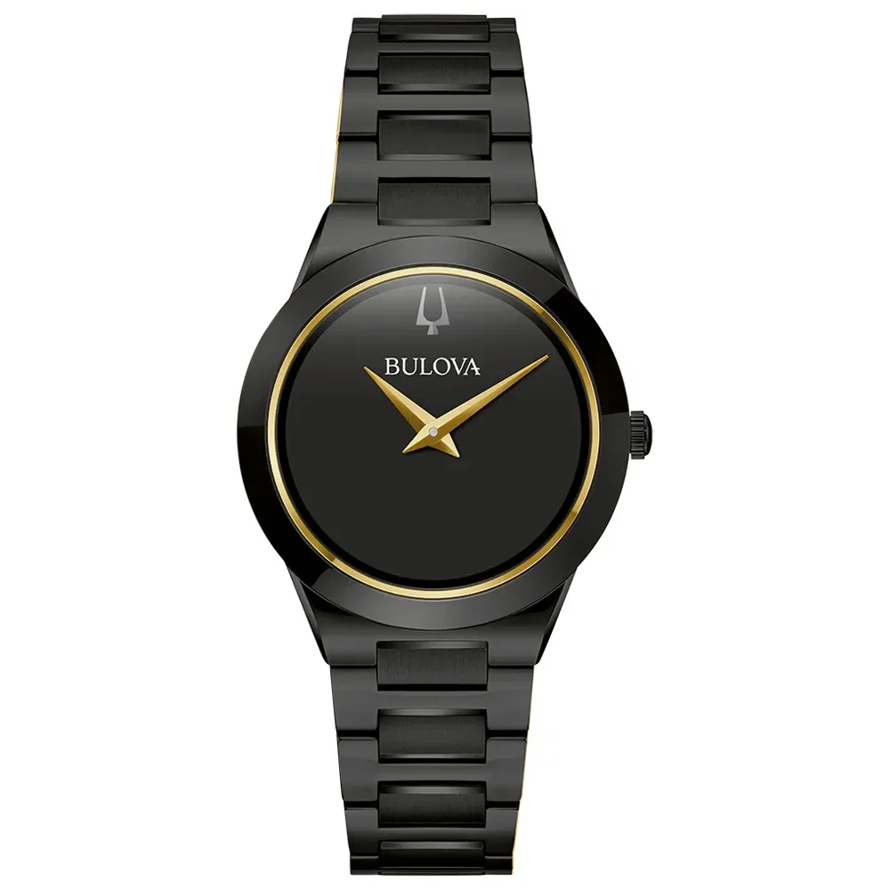 Relógio Bulova Futuro Feminino Aço Preto 98l314n
