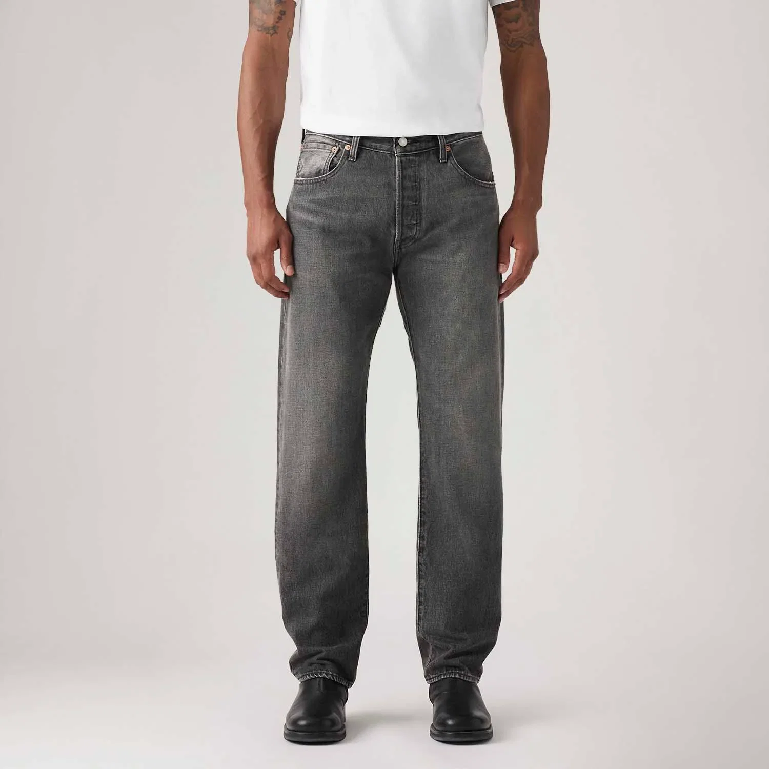 Calça Jeans Levi's® 501® Relaxed Cinza — imagem 1
