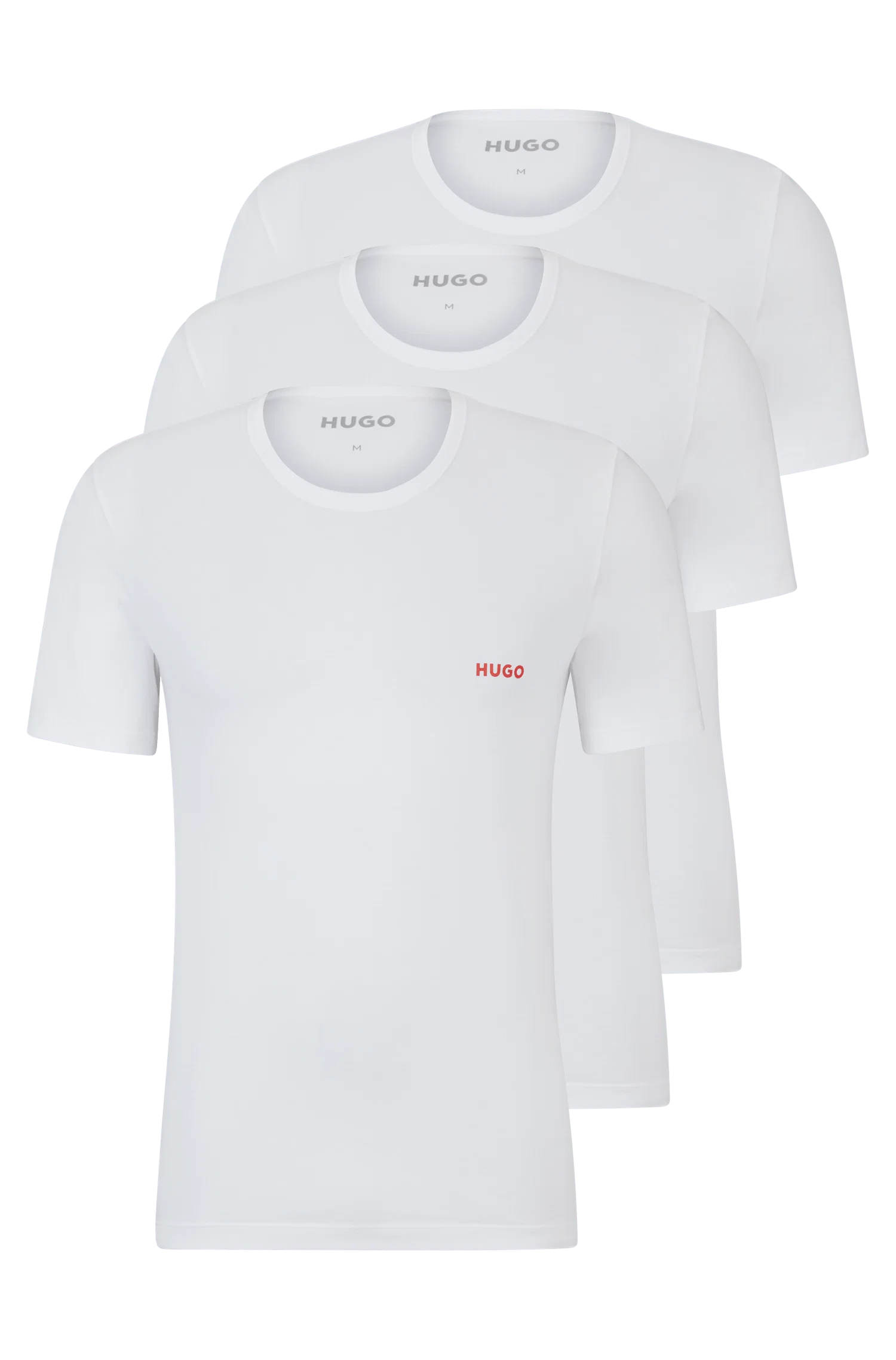 Pack De 3 Camisetas Em Algodão Com Logos