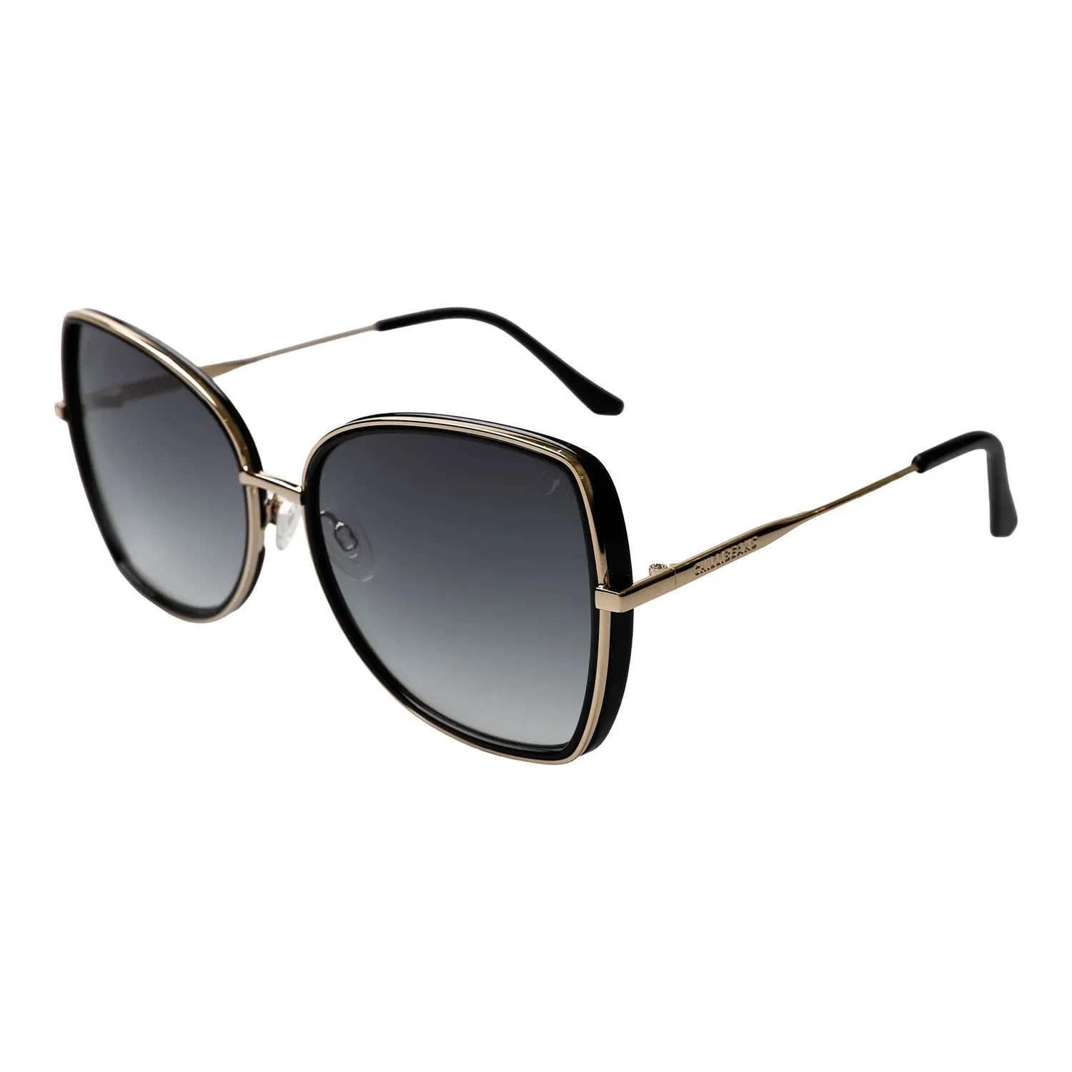Óculos de Sol Feminino Chilli Beans Quadrado Degradê Dourado — imagem 1