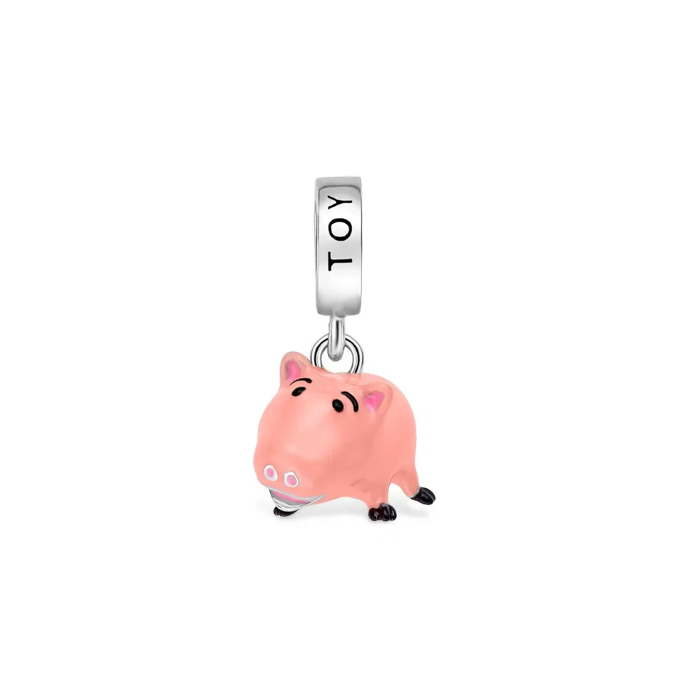 Pingente Life Disney Toy Story Porquinho Hamm em Prata 925 com Esmalte — imagem 1
