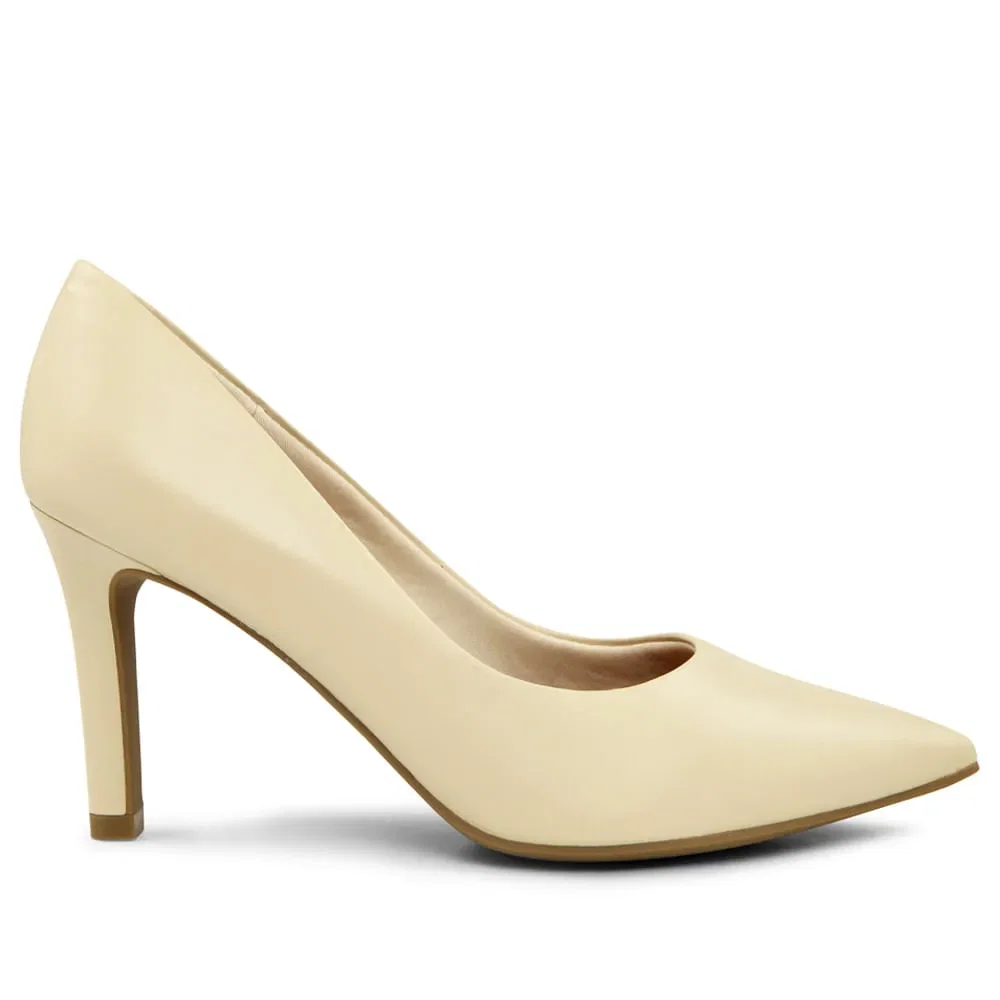 Scarpin Vanilla Salto Alto Couro Bico Fino — imagem 1