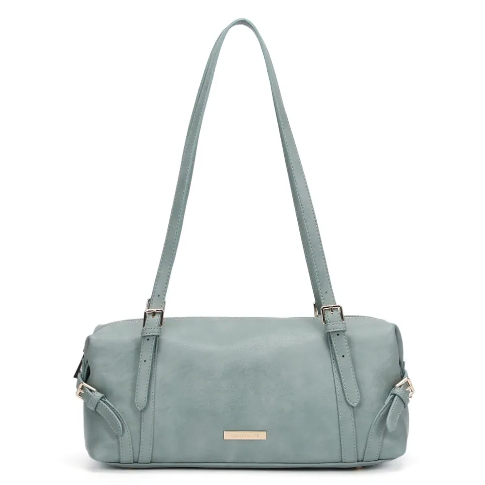 Bolsa Baguete Fivelas Verde