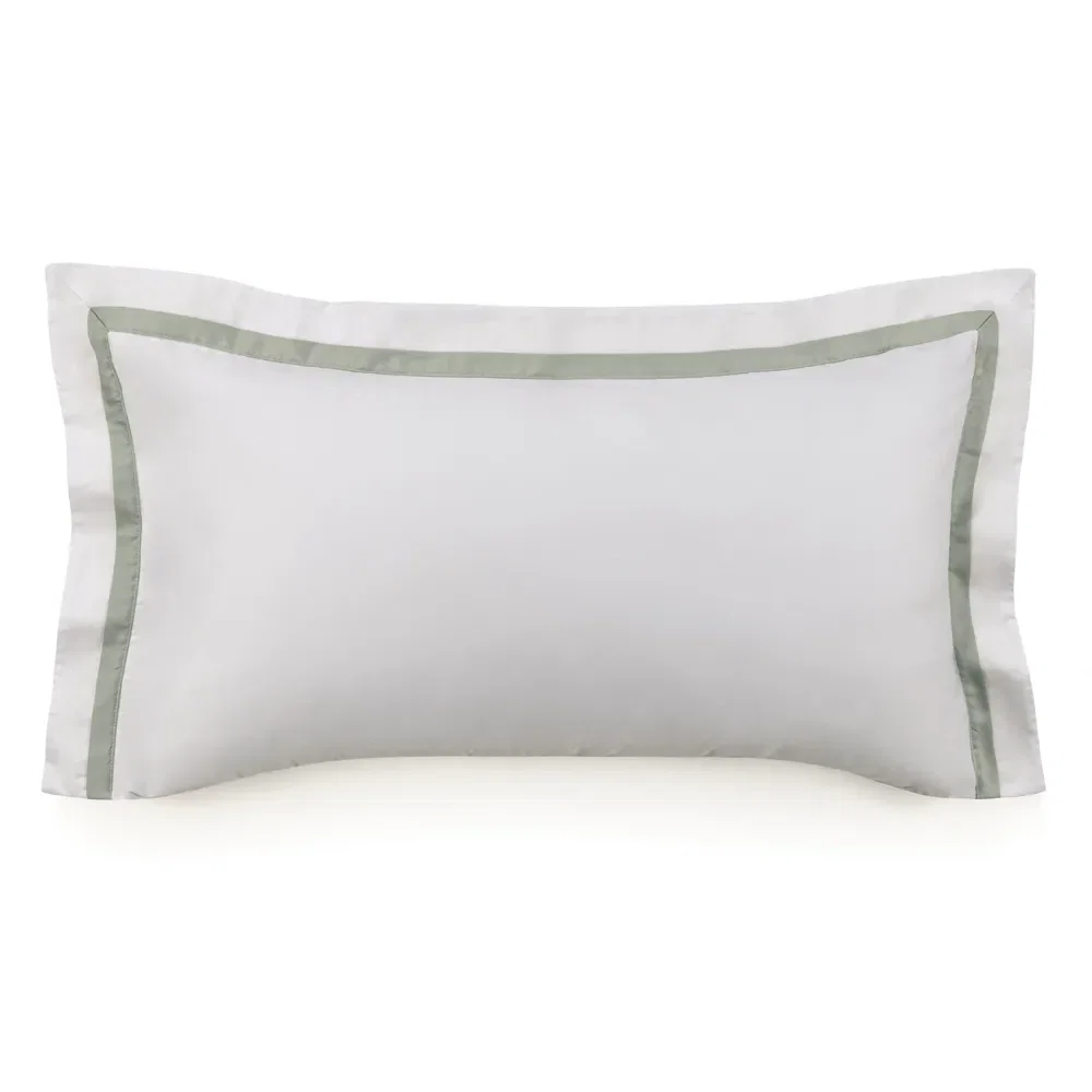 Fronha King Trussardi 300 Fios Cetim 100% Algodão Egípcio Vercelli Pistacchio