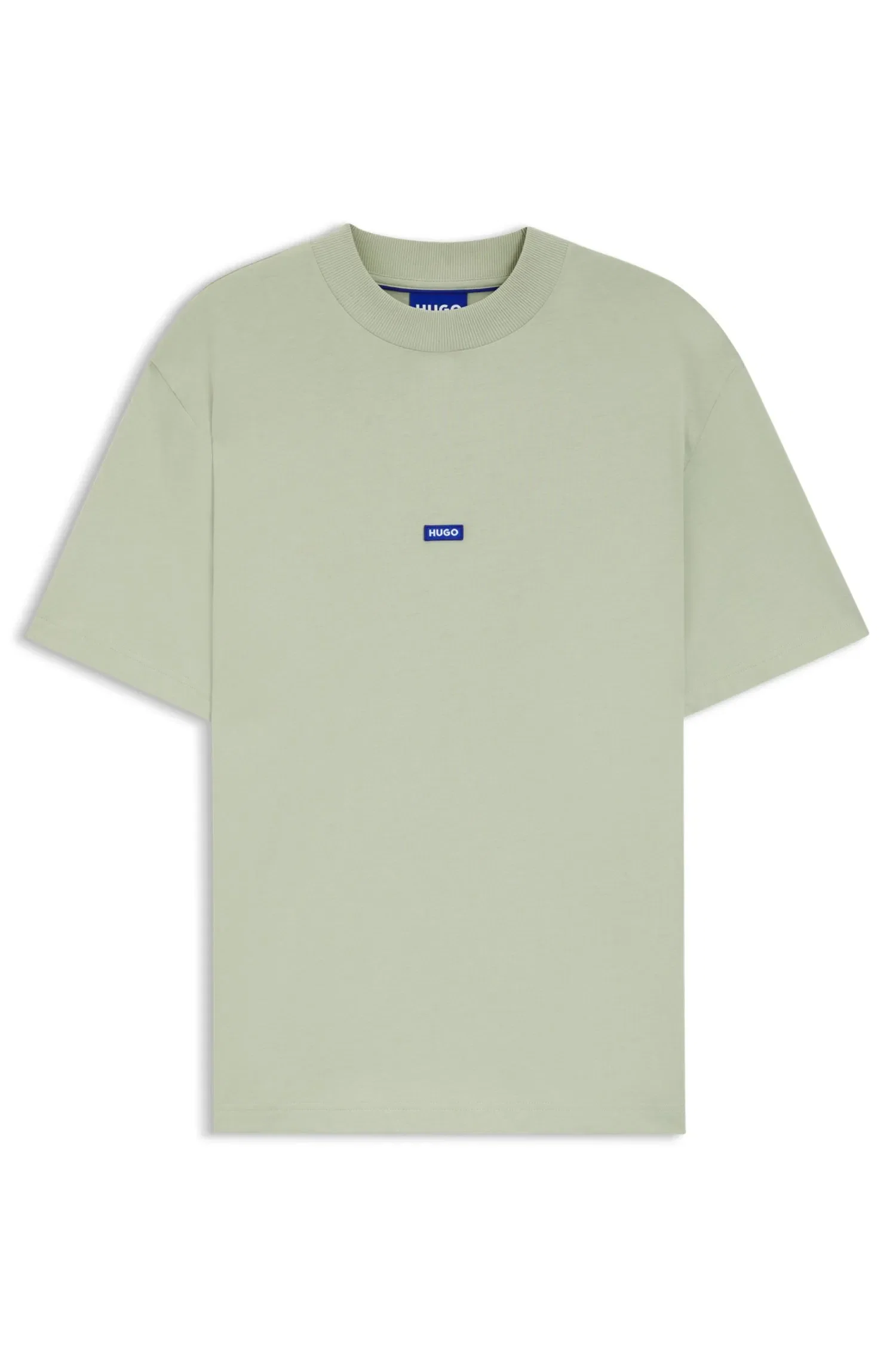 Camiseta Em Jersey De Algodão Com Emblema De Logo