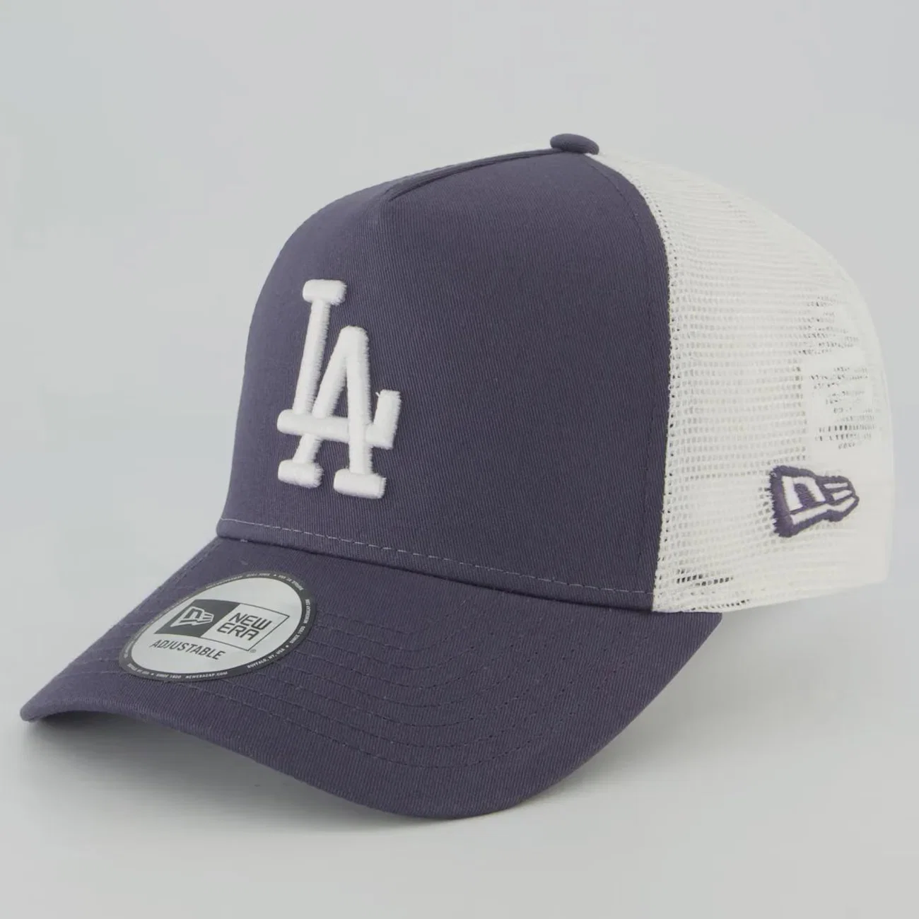 Boné Unissex New Era Los Angeles Dodgers 940AF League Essential Trucker MLB Aba Curva