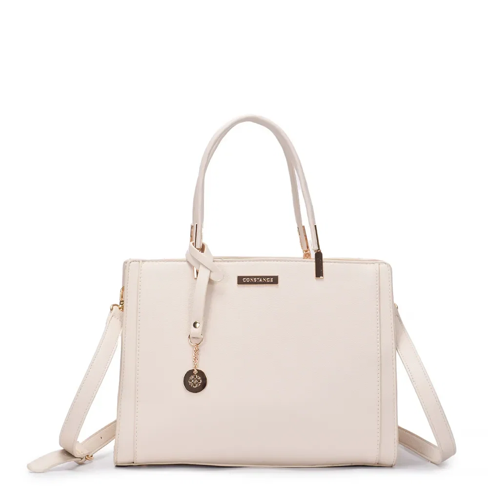 Bolsa Tote Off White Estruturada — imagem 1