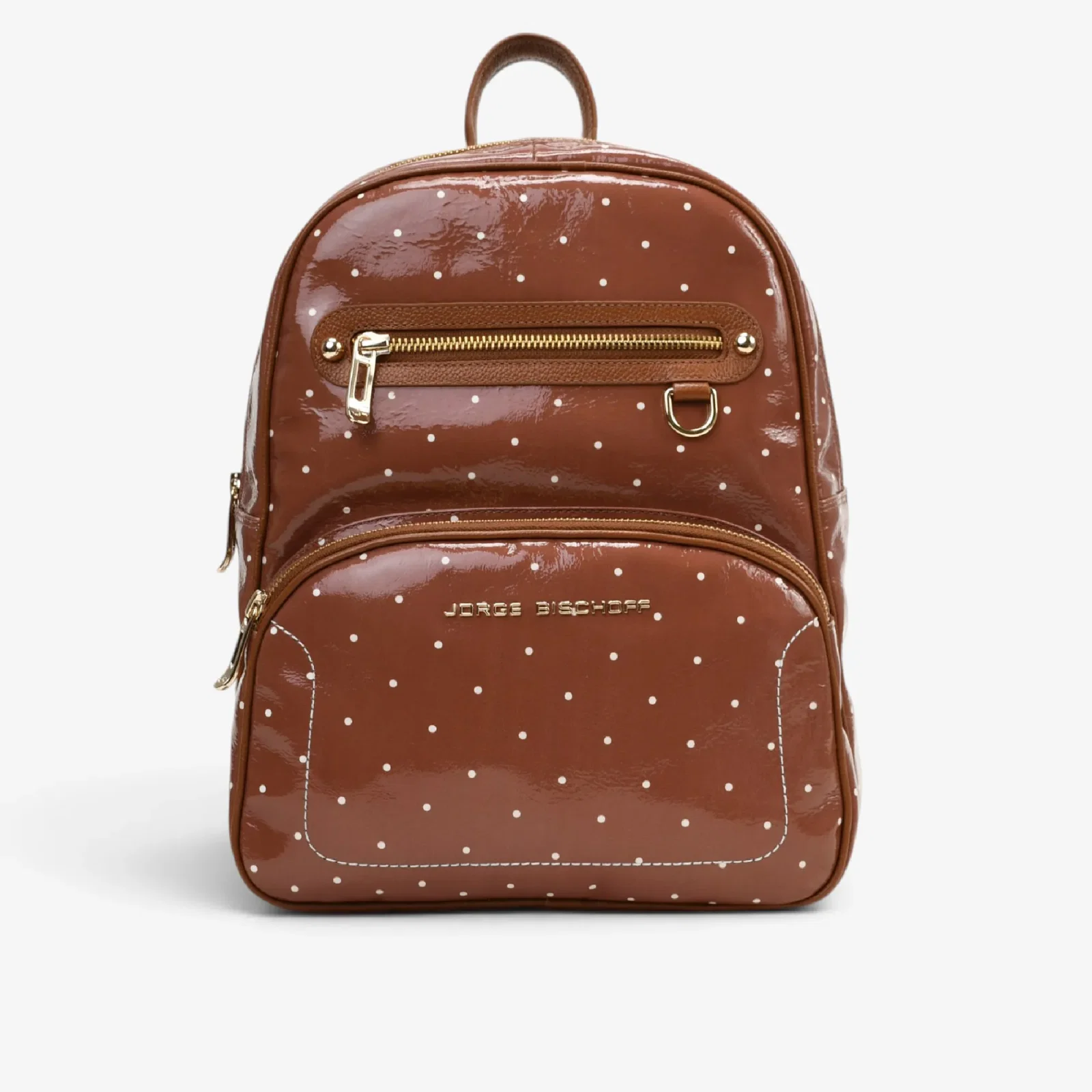 Mochila Poá Mascavo Algodão Couro Snake — imagem 1