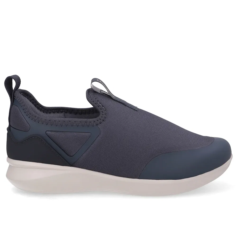 Tênis Slip On Cinza Elastano